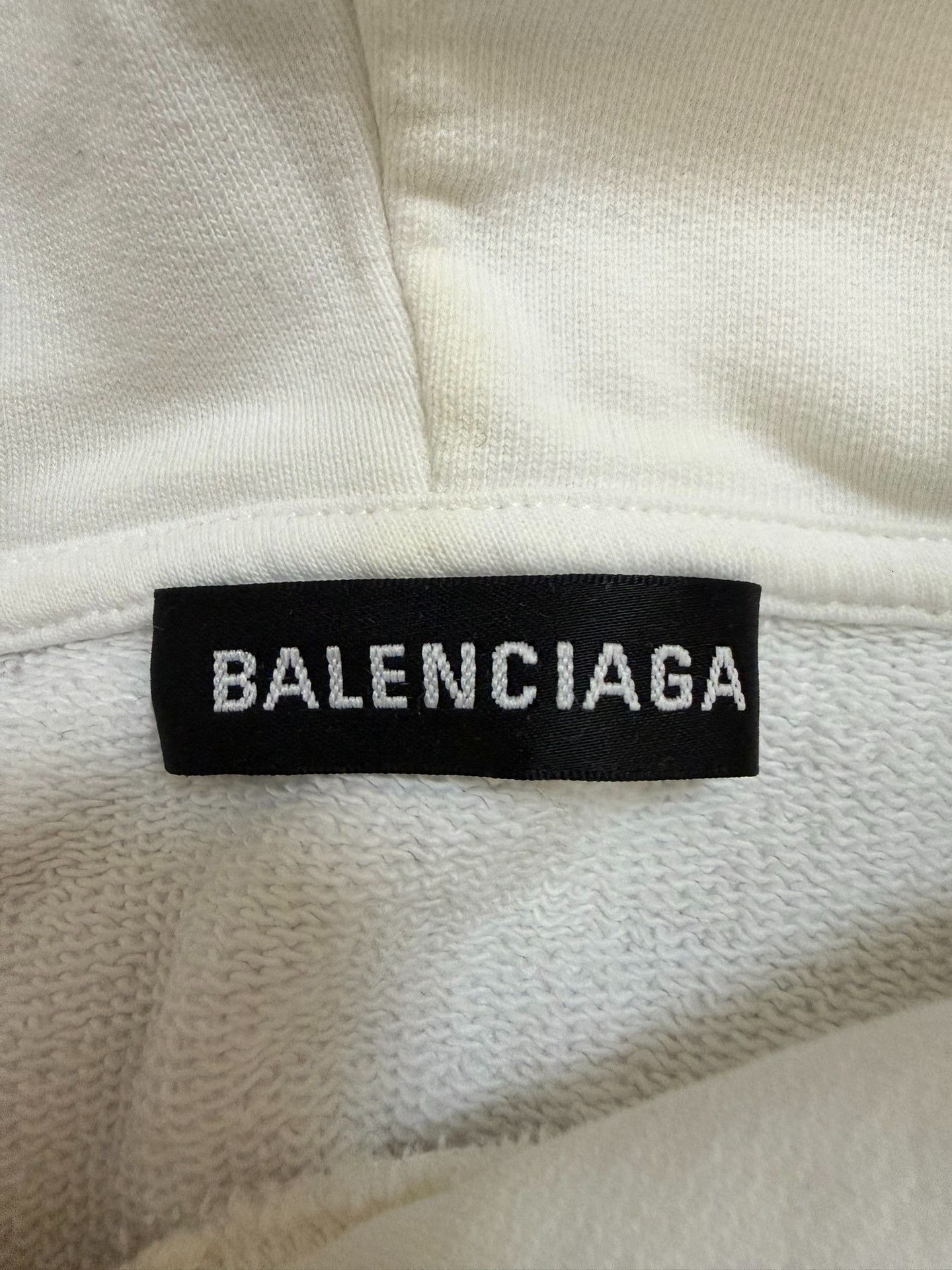 Balenciaga Balenciaga Retro White Hoodie L Men Size US L / EU 52-54 / 3 - 3 Thumbnail