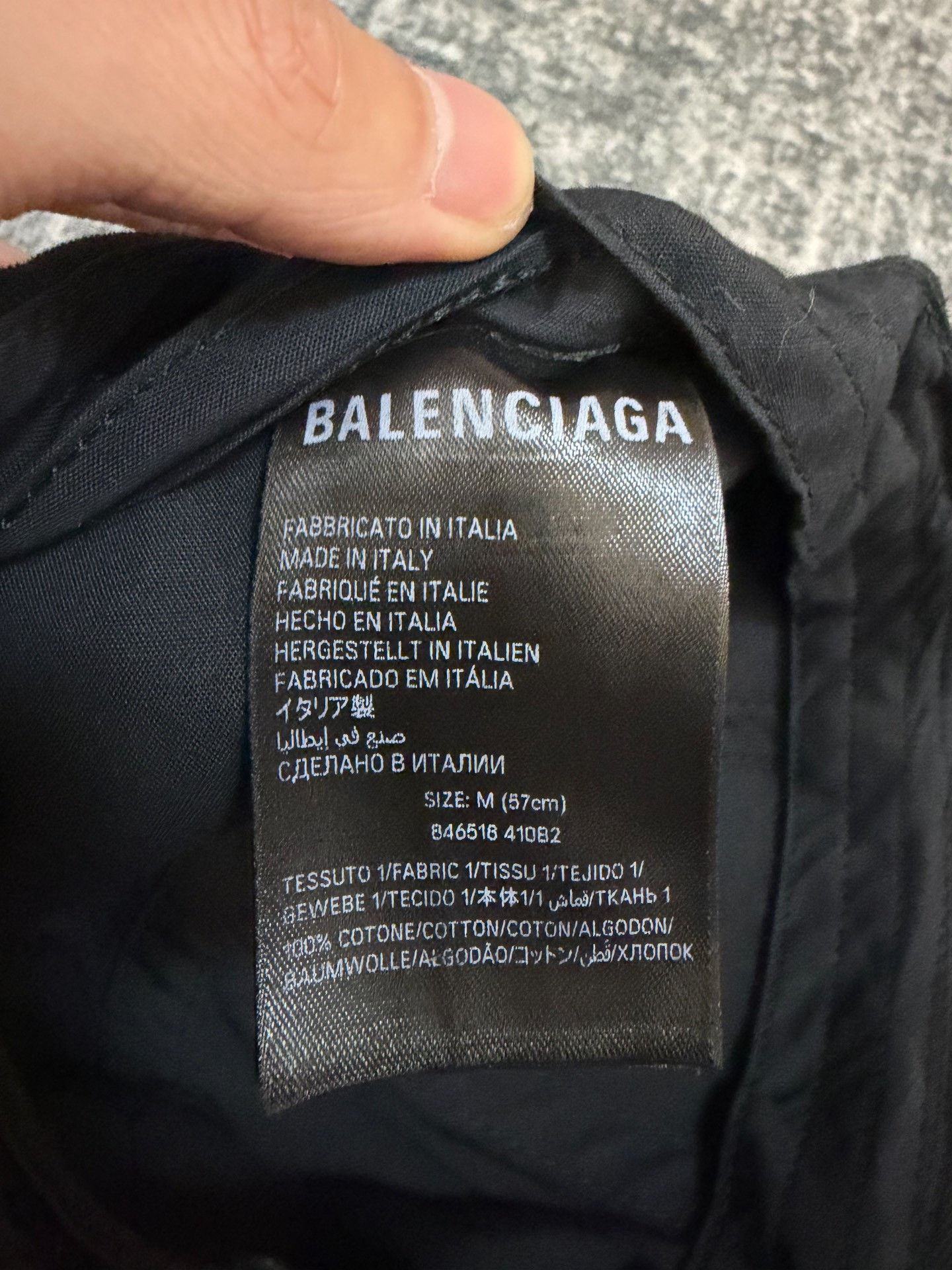 Balenciaga Balenciaga Black Hat M Men Size ONE SIZE - 4 Thumbnail