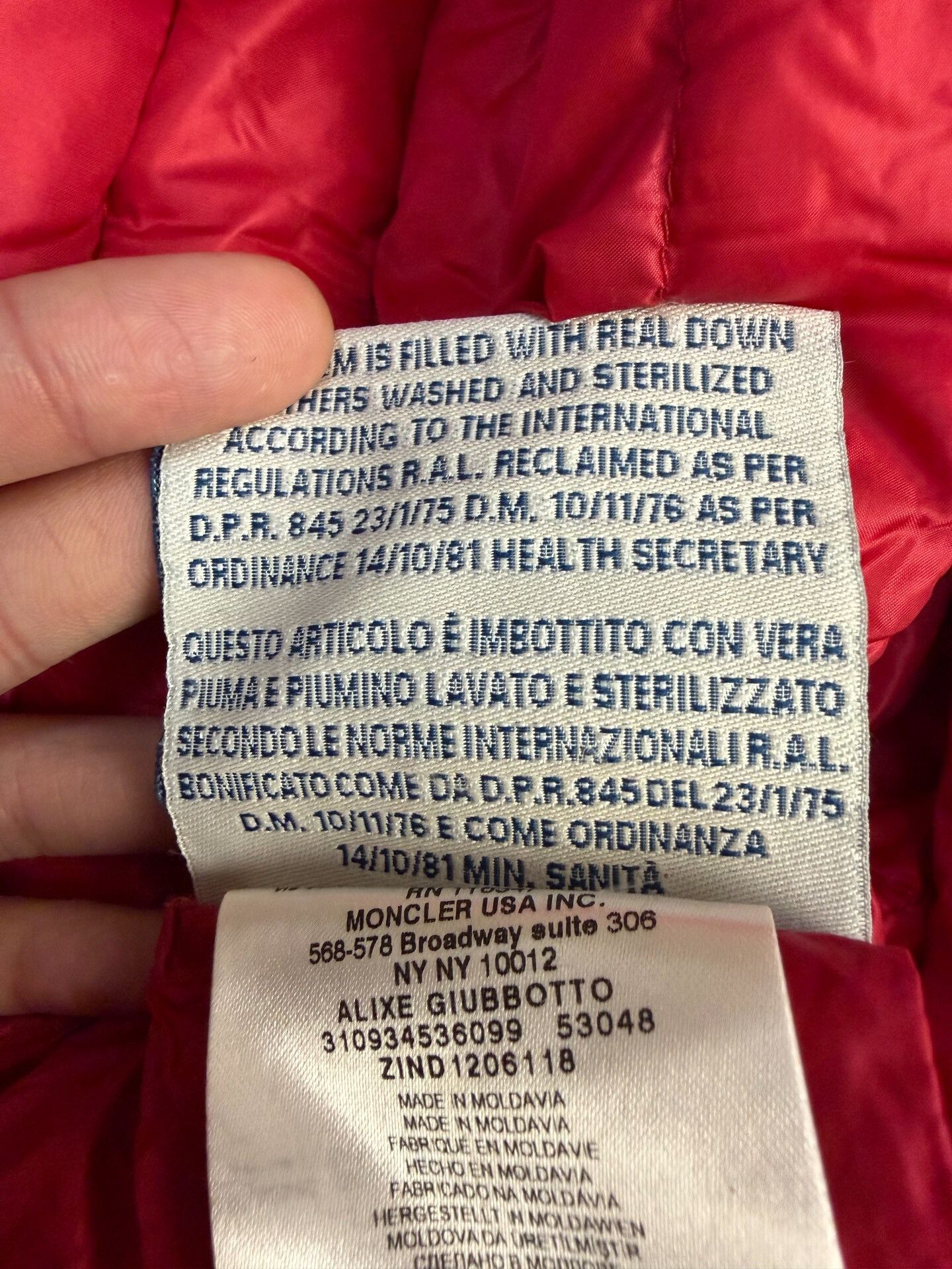 Moncler Moncler Down Red Heavy Coat 1 Men Size US XS / EU 42 / 0 - 6 Thumbnail