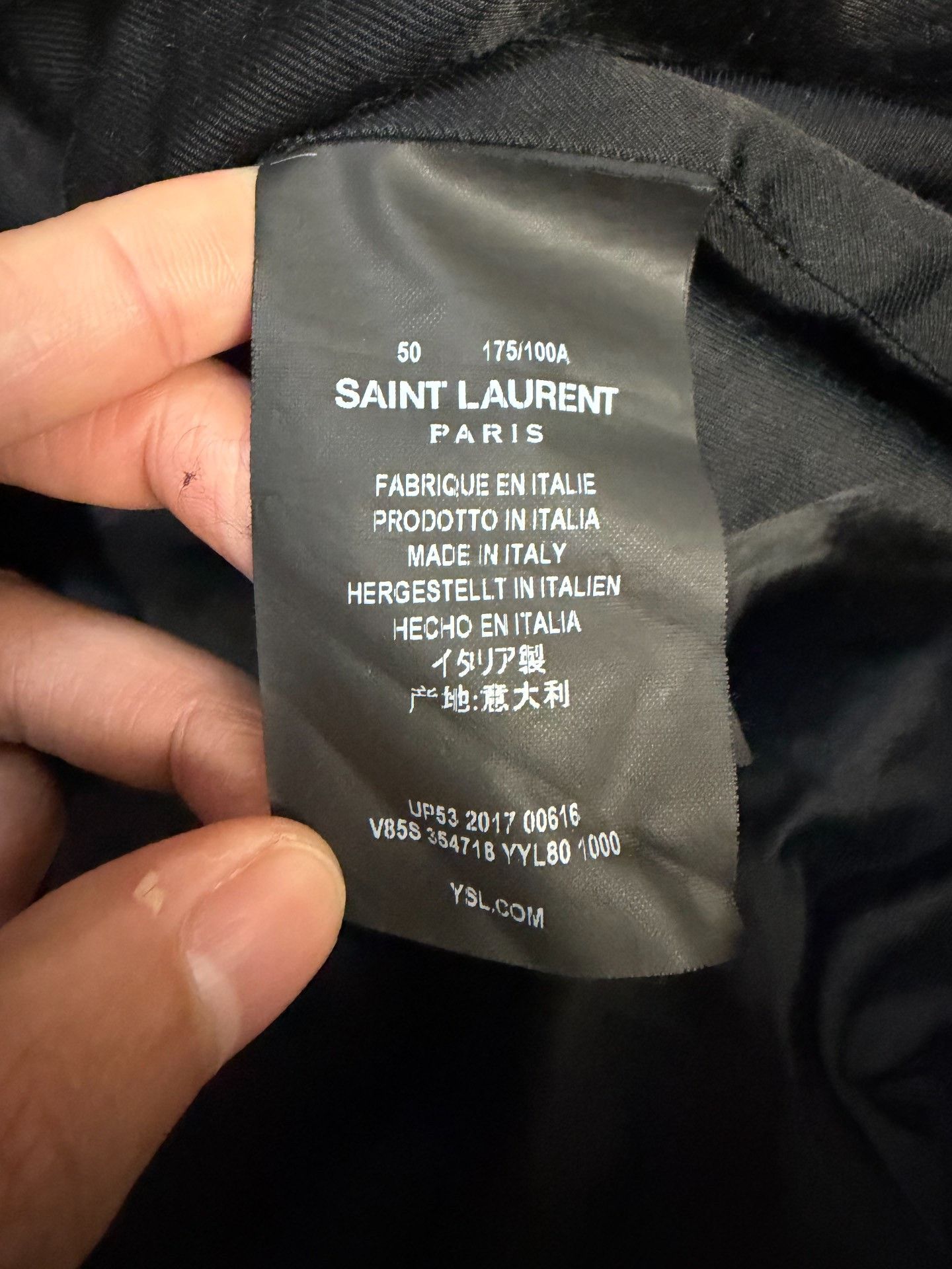 Saint Laurent Paris Saint Laurent Paris Wool Black Light Jacket 50 Men Size US XL / EU 56 / 4 - 4 Thumbnail
