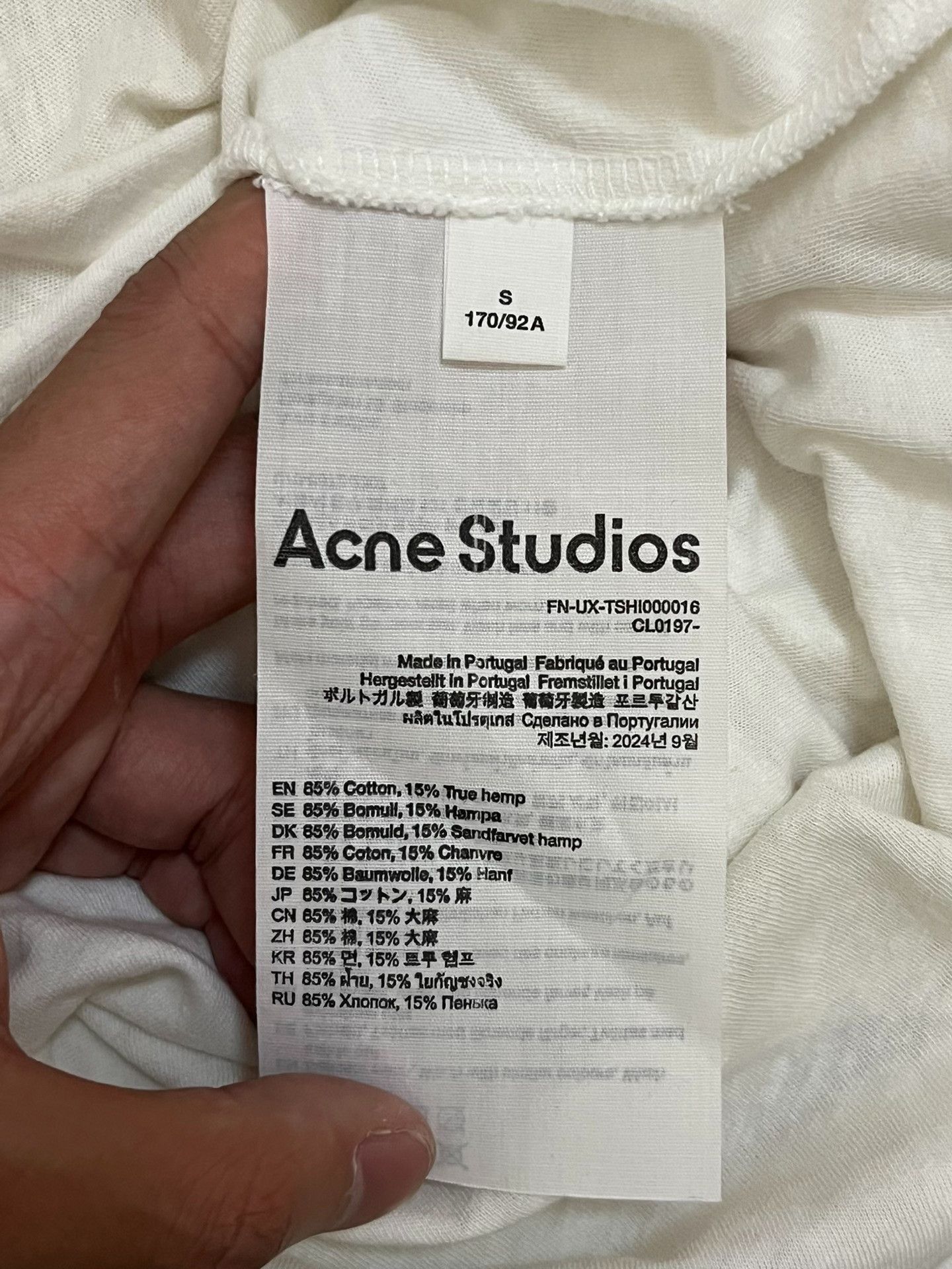 Acne Studios Acne Studios Printed T-Shirt S Men Size US S / EU 44-46 / 1 - 4 Thumbnail