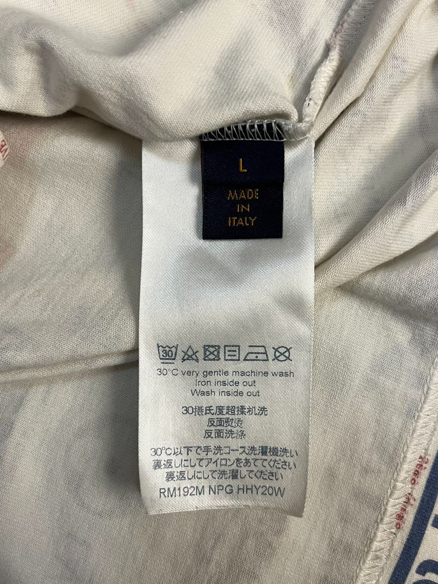 Louis Vuitton Louis Vuitton Retro White T-Shirt L Men Size US L / EU 52-54 / 3 - 3 Thumbnail
