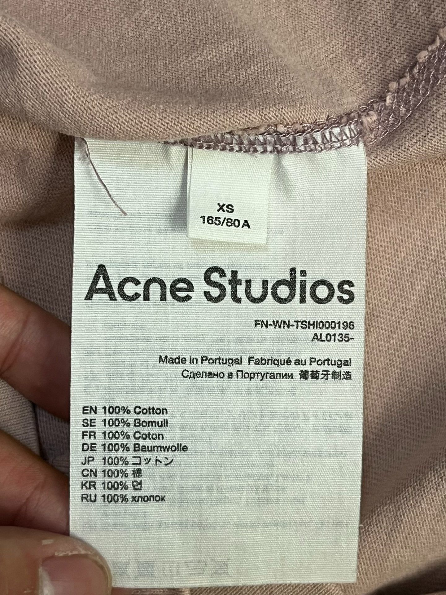 Acne Studios Acne Studios Pink T-Shirt XS Women Size XS / US 0-2 / IT 36-38 - 4 Thumbnail