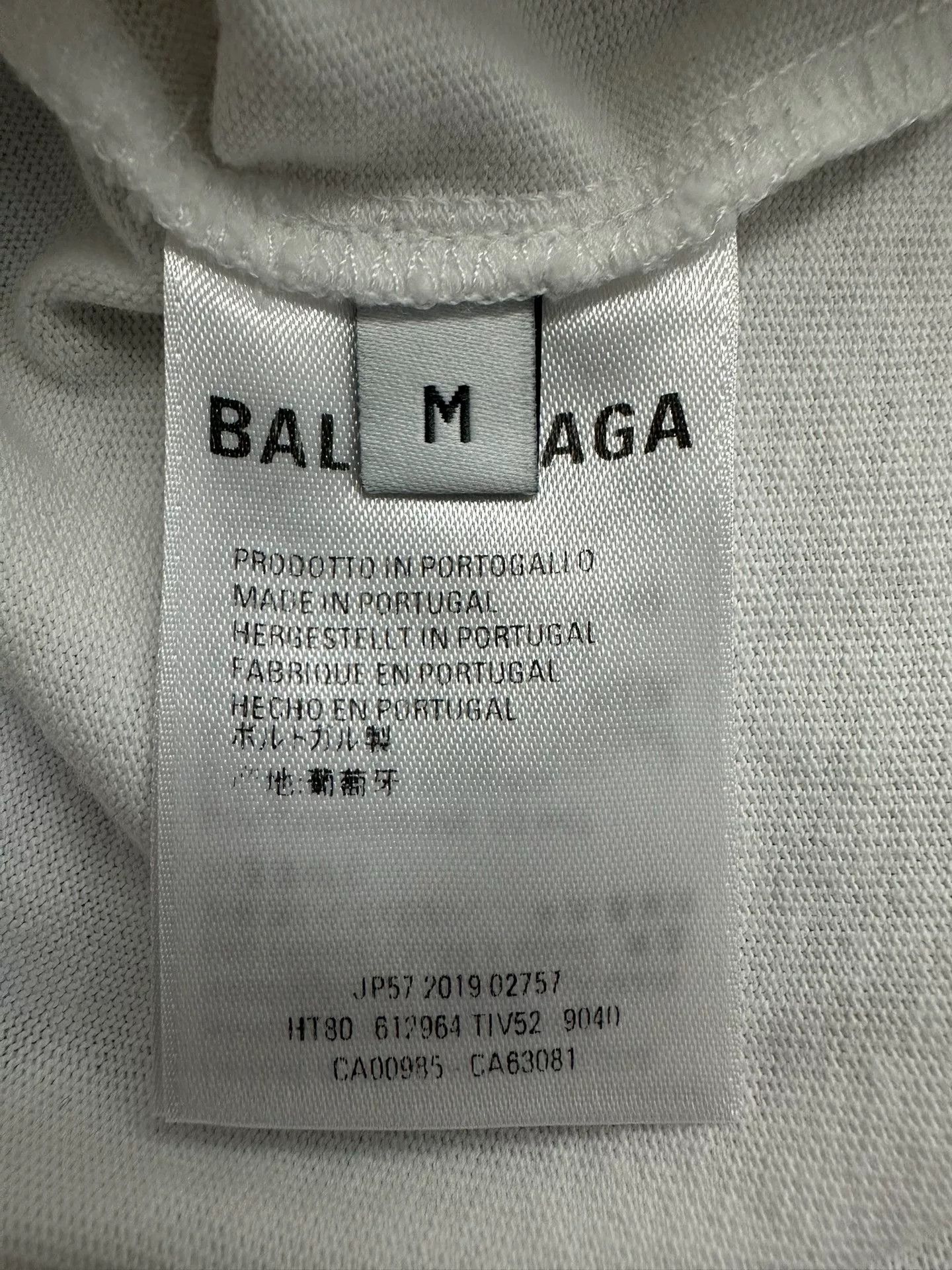 Balenciaga Balenciaga Retro Printed White T-Shirt M Women Size M / US 6-8 / IT 42-44 - 4 Thumbnail