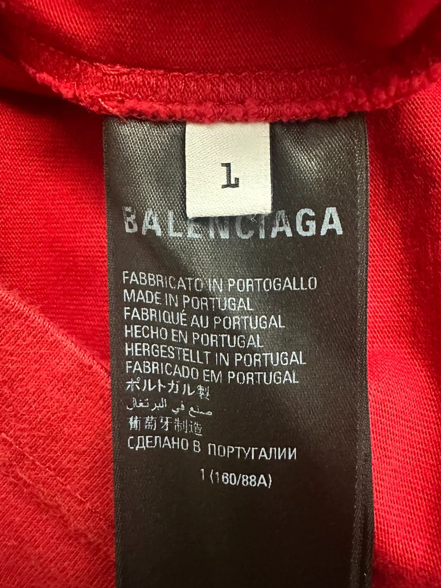 Balenciaga Balenciaga Red T-Shirt 1 Men Size US XS / EU 42 / 0 - 3 Thumbnail
