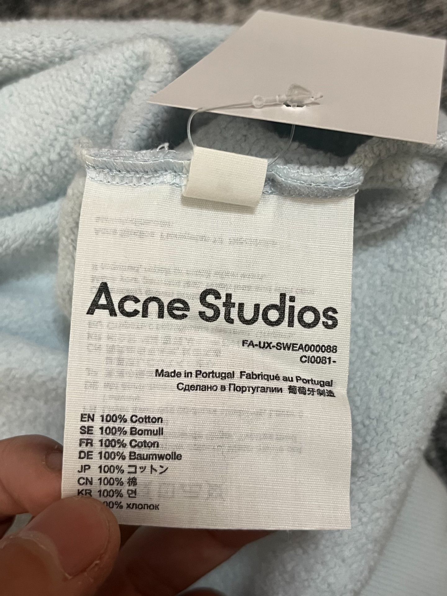 Acne Studios Acne Studios Blue Hoodie XS Men Size US XS / EU 42 / 0 - 4 Thumbnail