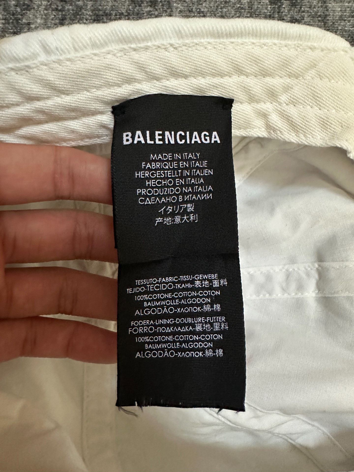 Balenciaga Balenciaga Retro White Hat L Men Size ONE SIZE - 5 Thumbnail