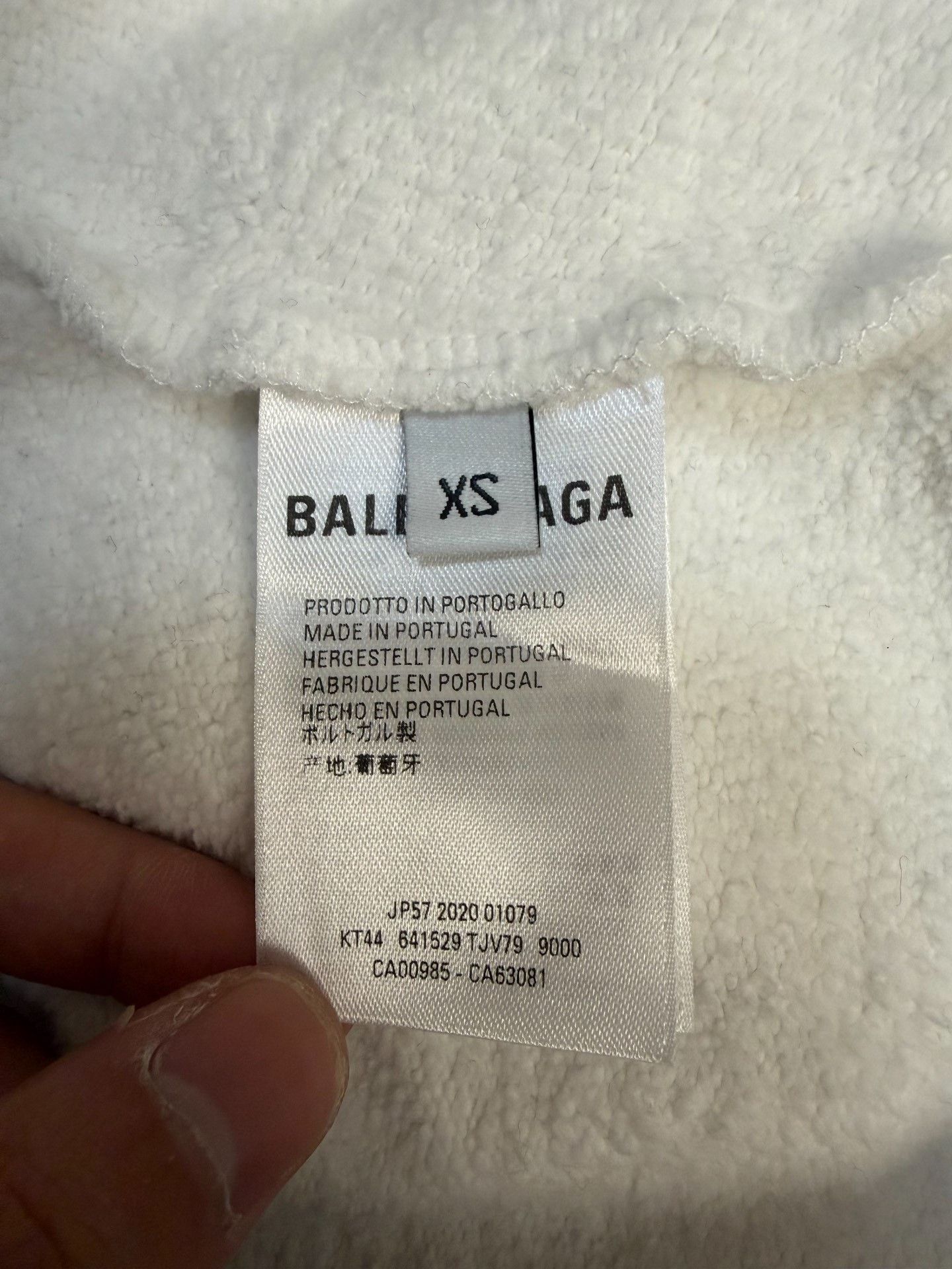 Balenciaga Balenciaga White Hoodie XS Men Size US XS / EU 42 / 0 - 4 Thumbnail