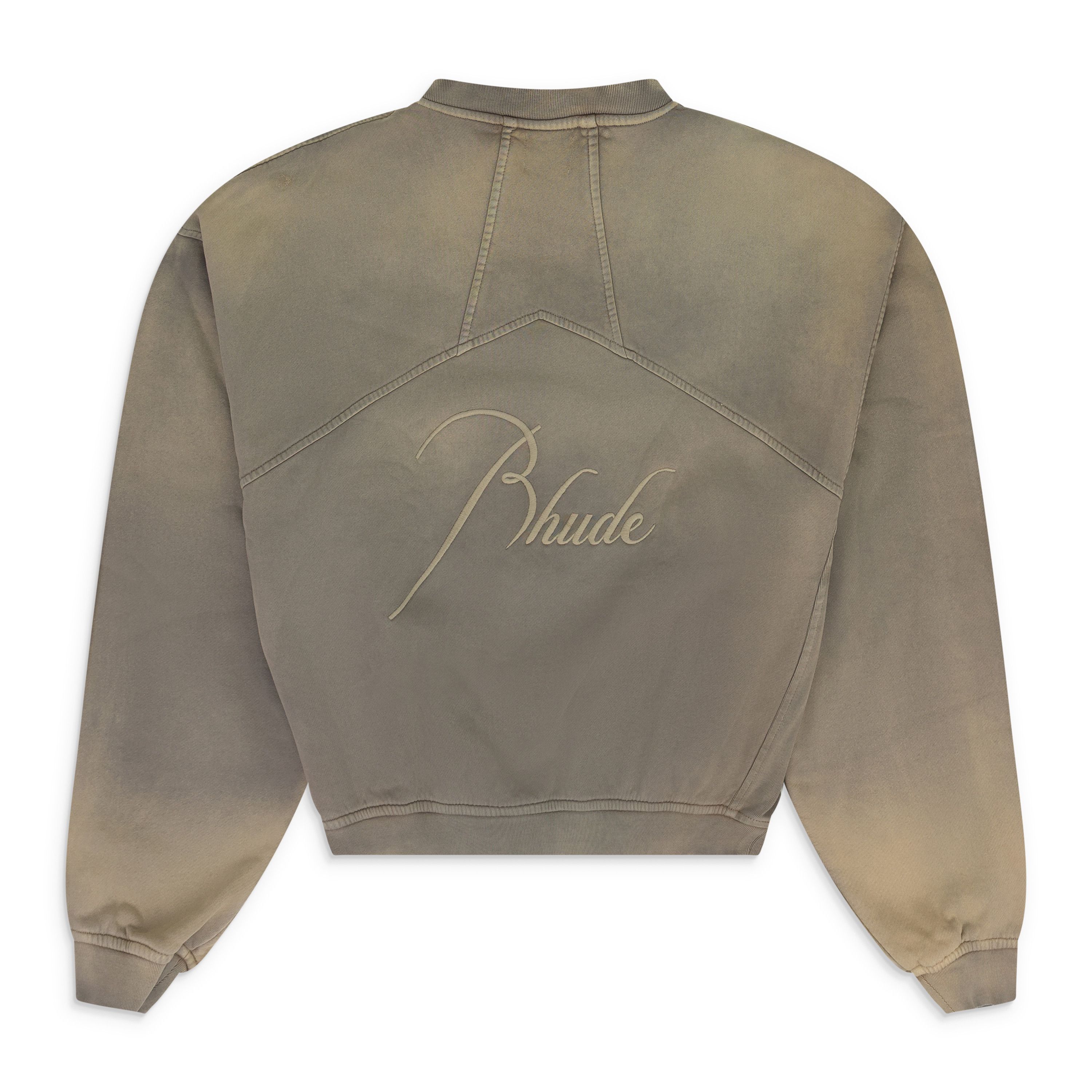 Rhude Script Logo Sunfaded Crewneck SIZE XL Size US XL / EU 56 / 4 - 2 Thumbnail