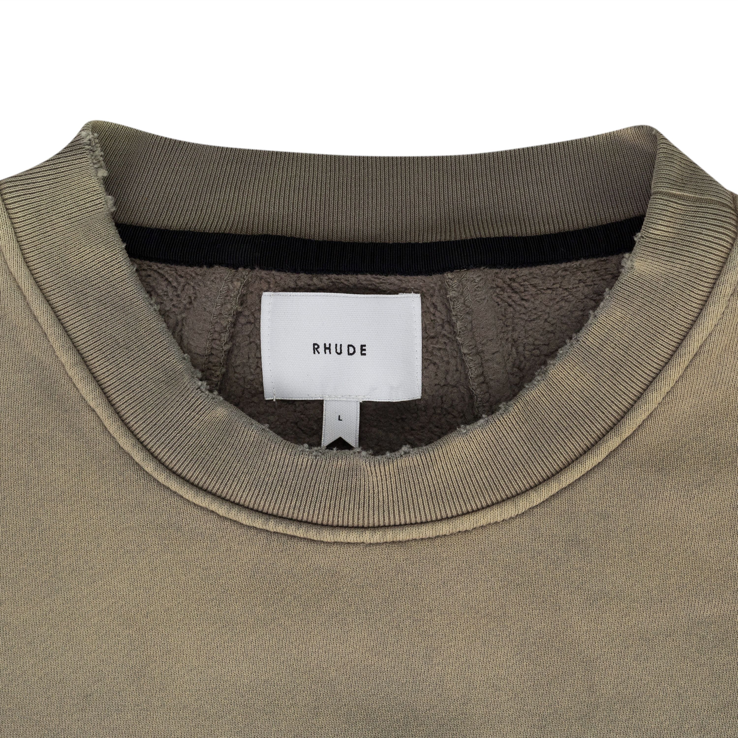 Rhude Script Logo Sunfaded Crewneck SIZE XL Size US XL / EU 56 / 4 - 3 Thumbnail