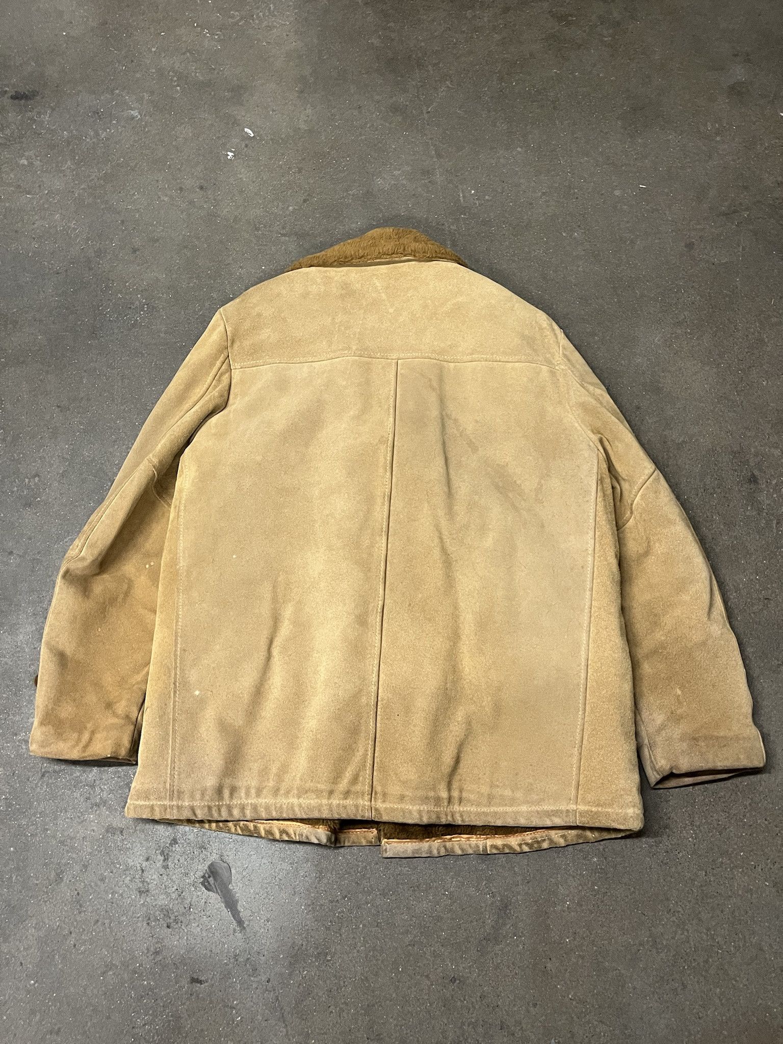Leather × Vintage Vintage 1980s Cooper Suede Leather Fur Lined Jacket Size 42 Size US L / EU 52-54 / 3 - 3 Thumbnail