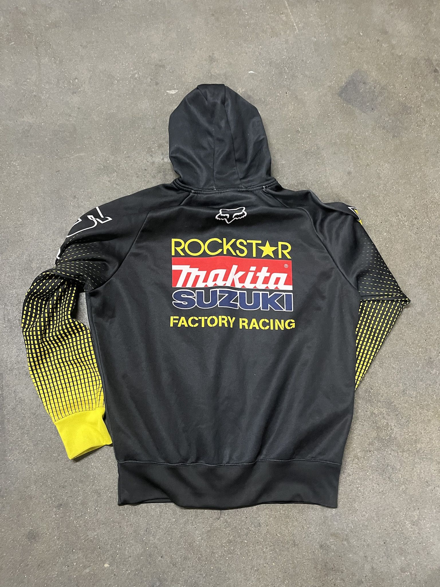 Affliction × Vintage Vintage 2000s Y2K Fox Racing AOP Zip Hoodie Size XL Size US XL / EU 56 / 4 - 3 Thumbnail