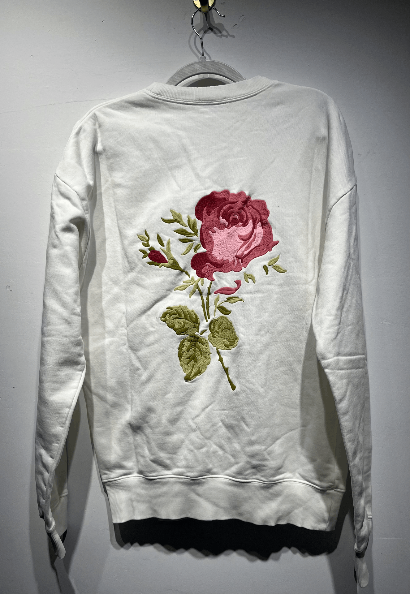 Dior Dior Retro Embroidered White Hoodie XXS Women Size XXS / US 00 / IT 34 - 2 Thumbnail