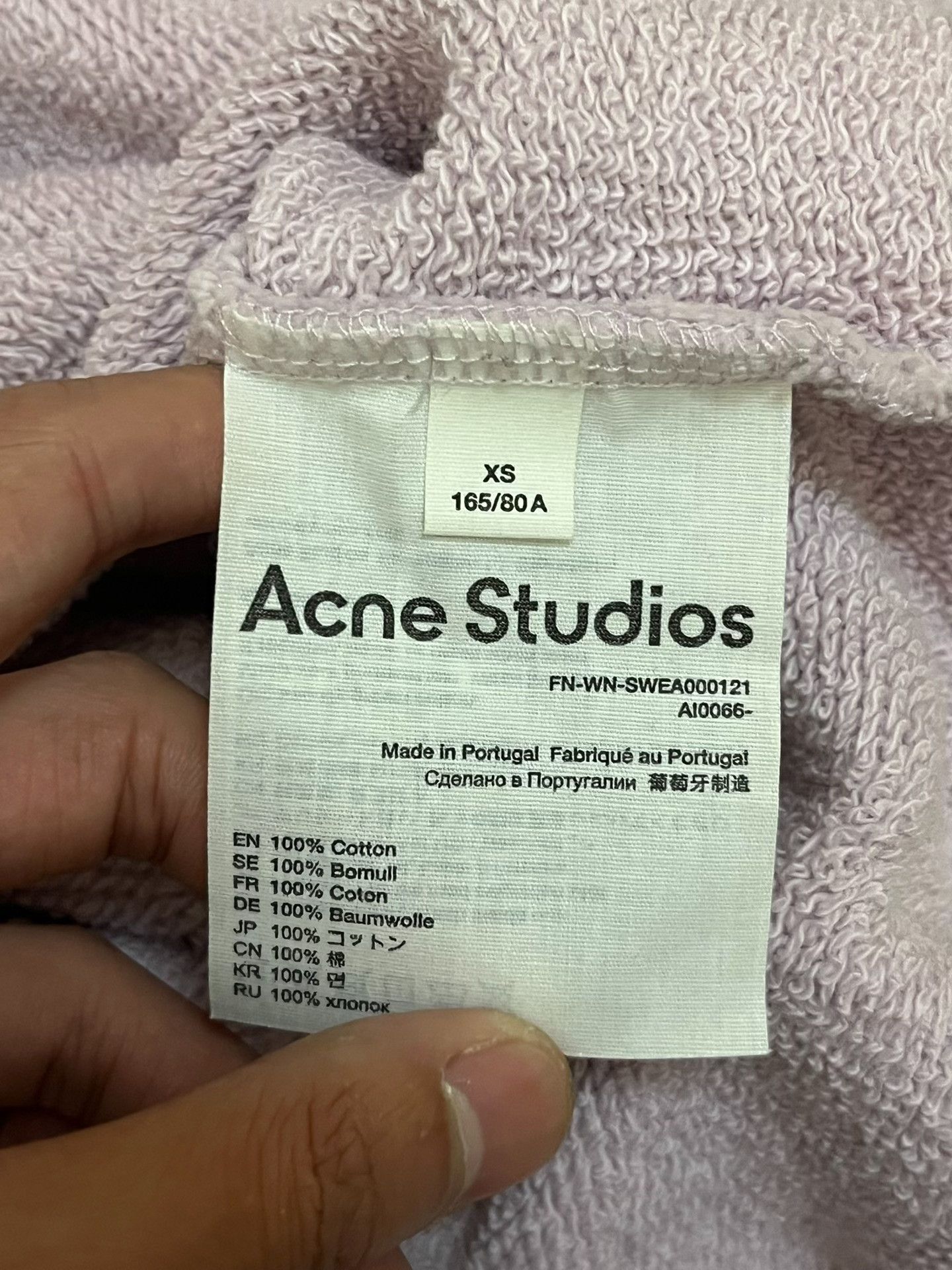 Acne Studios Acne Studios Oversized Purple Hoodie XS Women Size XS / US 0-2 / IT 36-38 - 4 Thumbnail