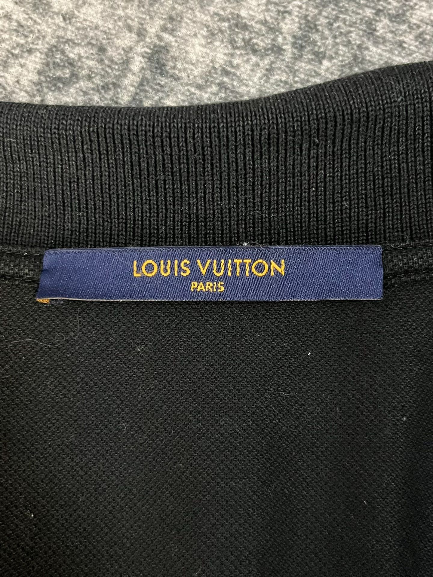 Louis Vuitton Louis Vuitton Embroidered Black Polo XXL Men Size US XXL / EU 58 / 5 - 3 Thumbnail