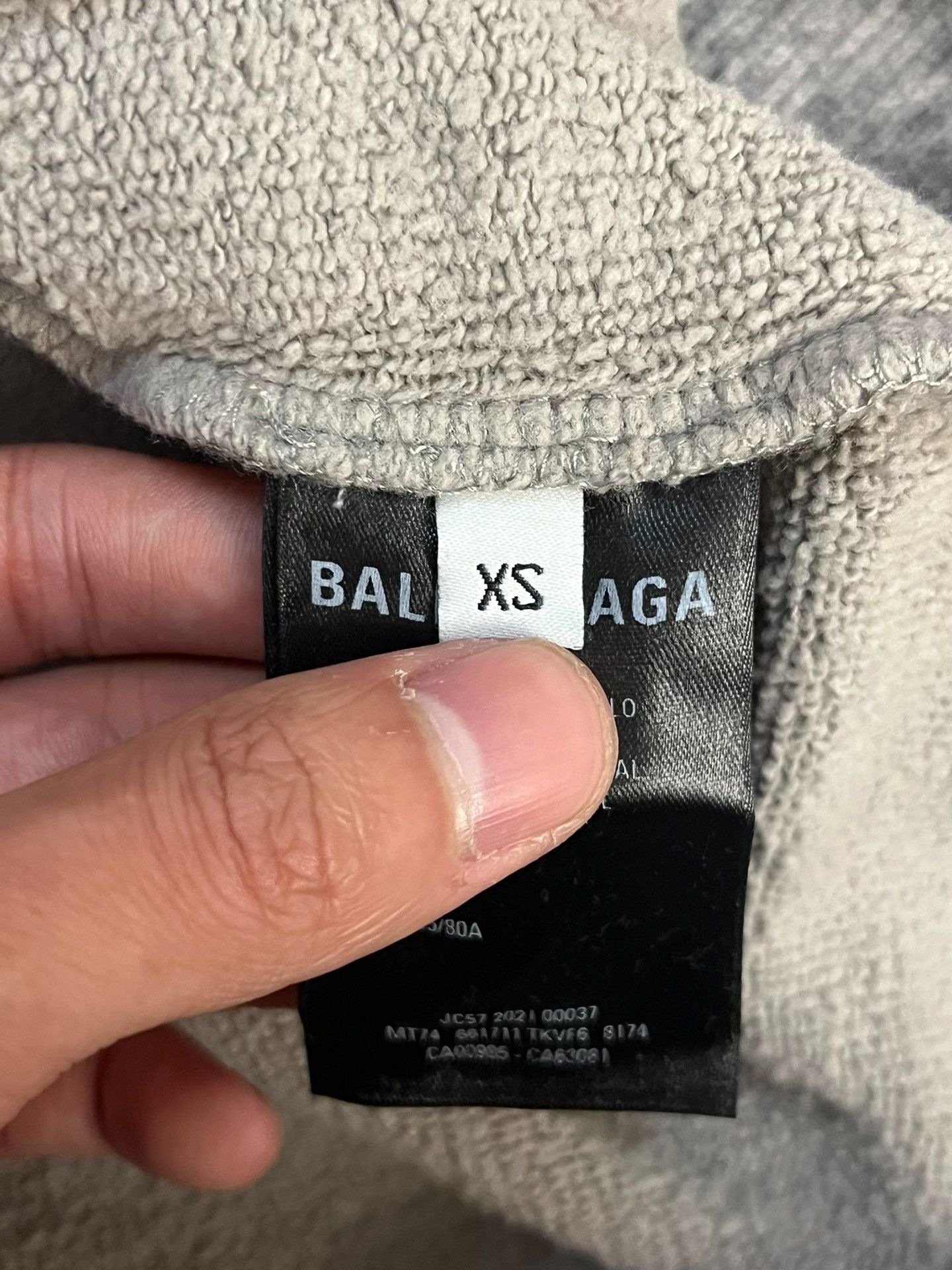 Balenciaga Balenciaga Retro Gray Hoodie XS Women Size XS / US 0-2 / IT 36-38 - 5 Thumbnail
