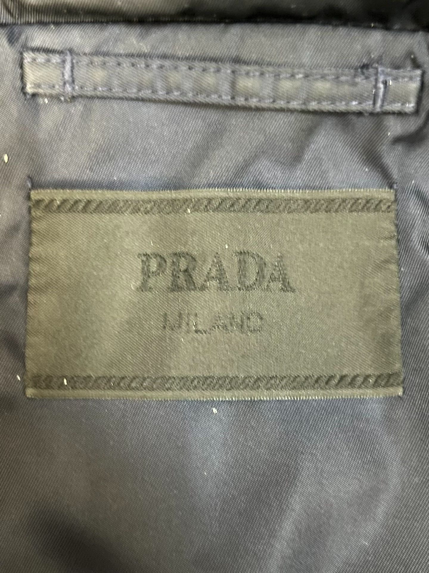 Prada Prada Retro Printed Blue Heavy Coat M Men Size US M / EU 48-50 / 2 - 3 Thumbnail
