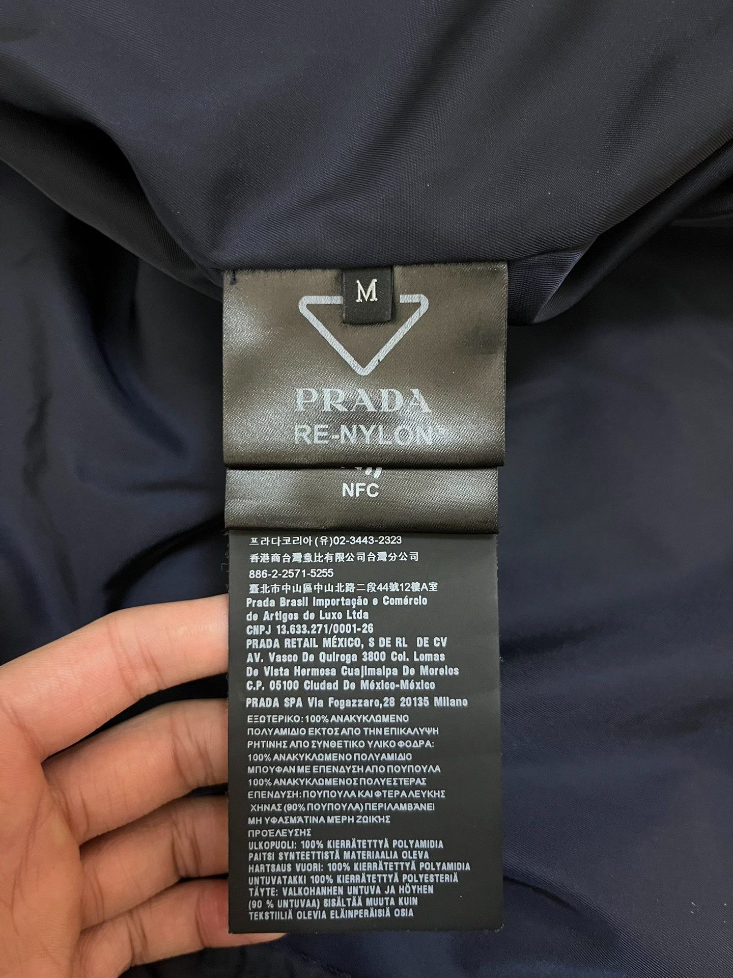 Prada Prada Retro Printed Blue Heavy Coat M Men Size US M / EU 48-50 / 2 - 4 Thumbnail
