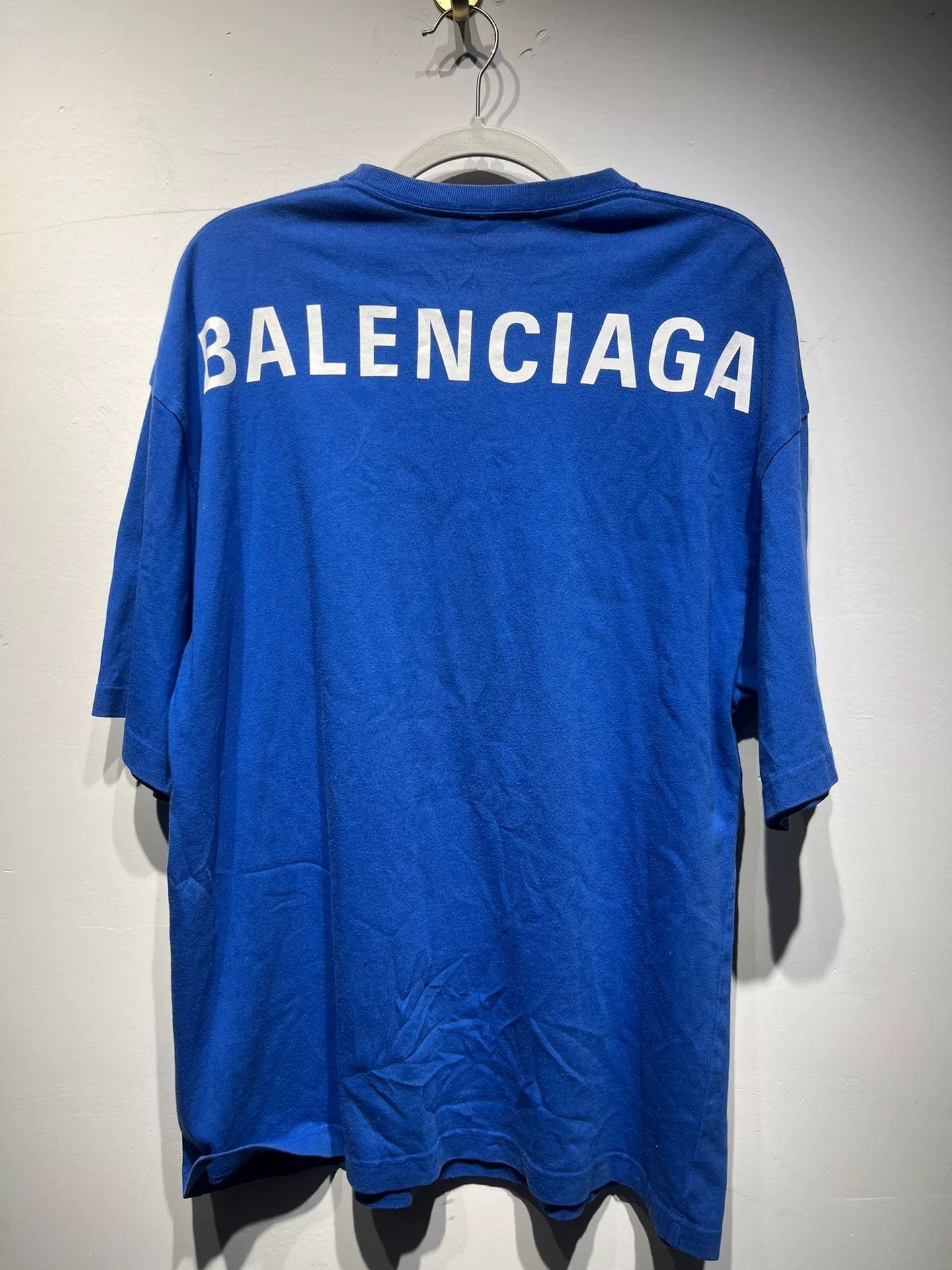 Balenciaga Balenciaga Retro Printed Blue T-Shirt S Men Size US S / EU 44-46 / 1 - 2 Thumbnail