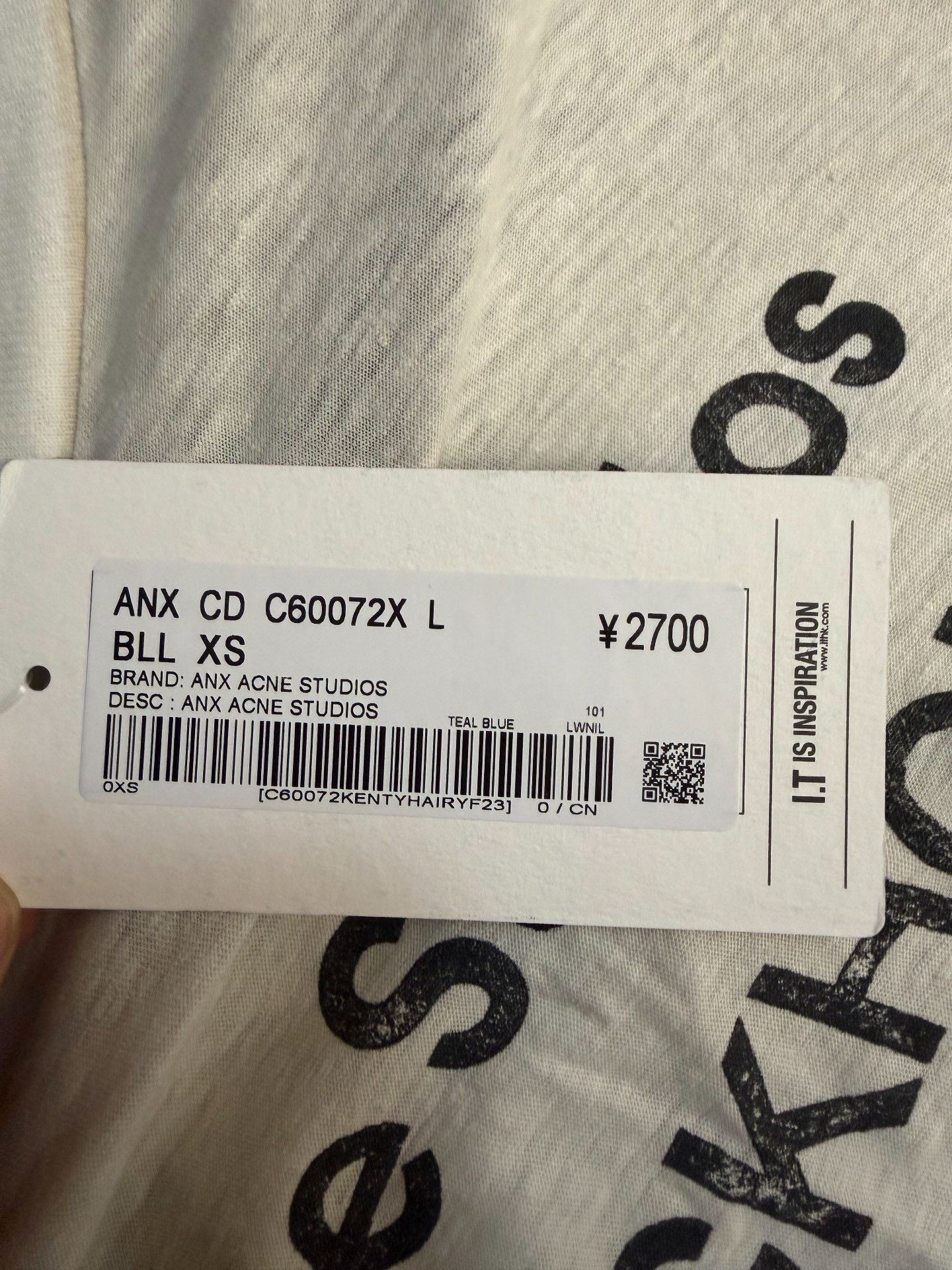 Acne Studios Acne Studios Retro Oversized White T-Shirt XS Men Size US XS / EU 42 / 0 - 4 Thumbnail