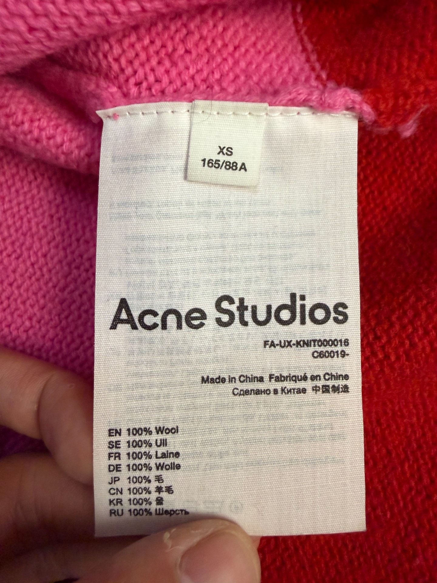 Acne Studios Acne Studios Embroidered Striped Pink Sweater XS Women Size XS / US 0-2 / IT 36-38 - 4 Thumbnail