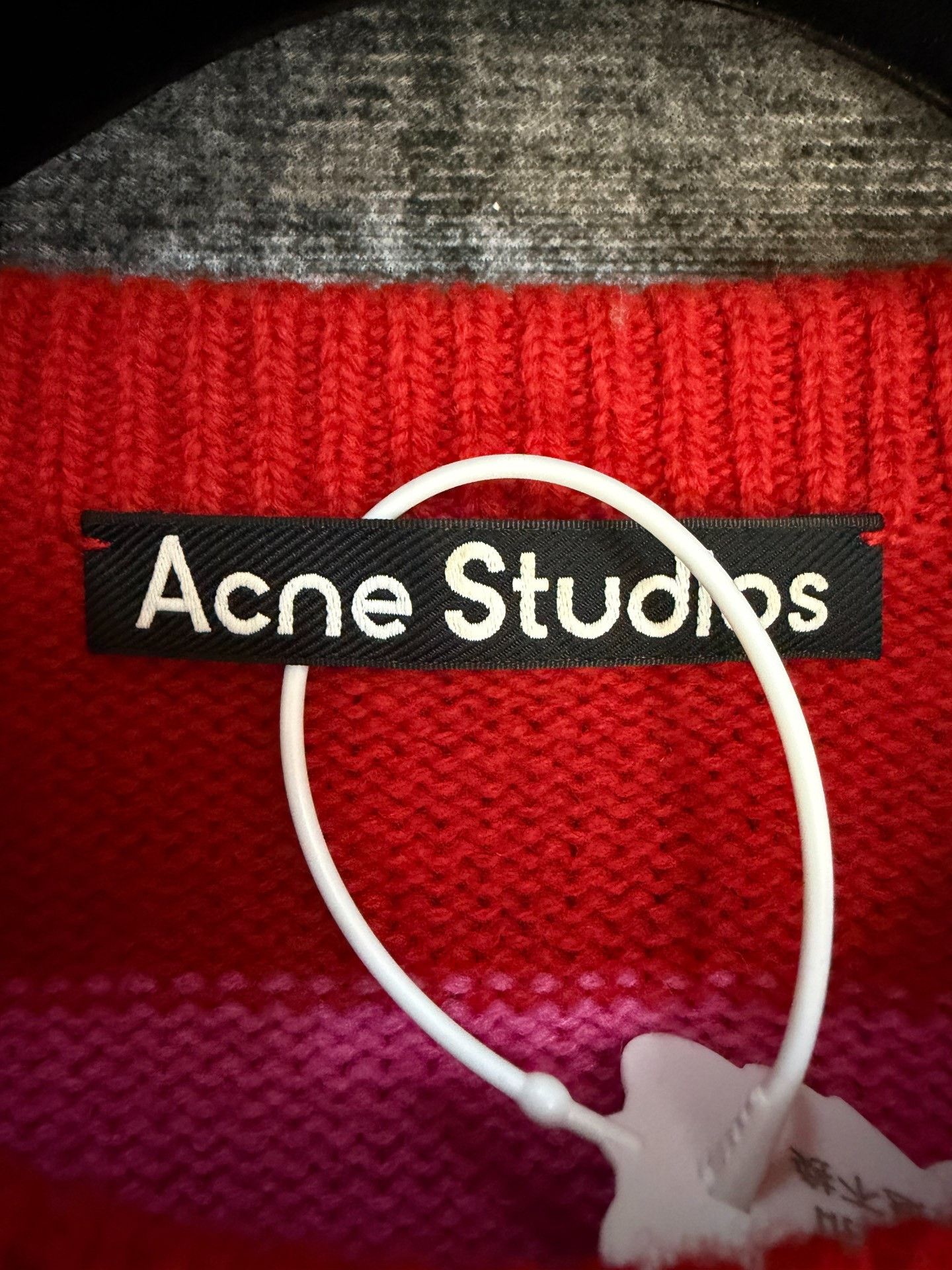 Acne Studios Acne Studios Embroidered Striped Pink Sweater XS Women Size XS / US 0-2 / IT 36-38 - 3 Thumbnail