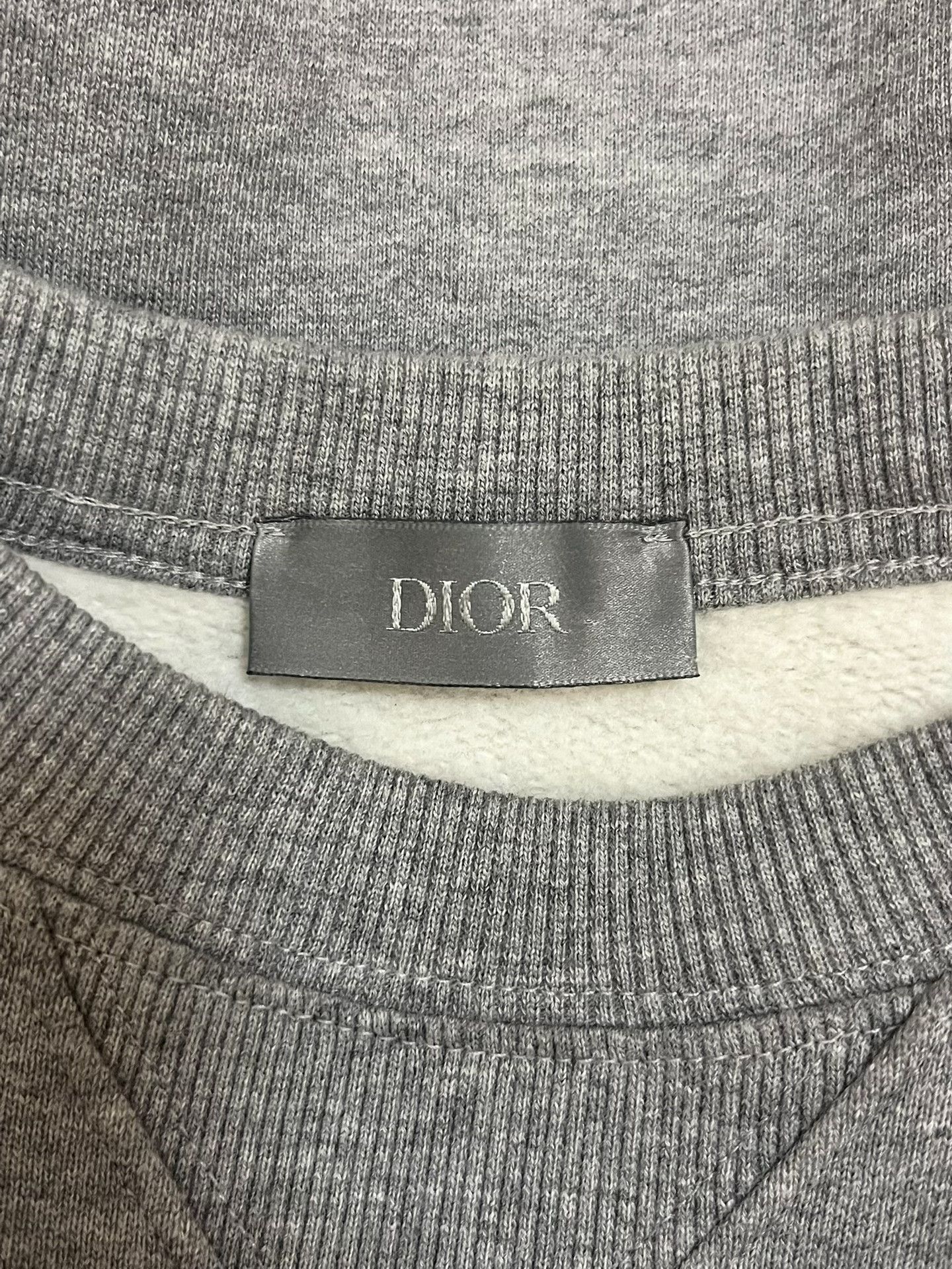 Dior Dior Cotton Gray Hoodie XS Men Size US XS / EU 42 / 0 - 3 Thumbnail