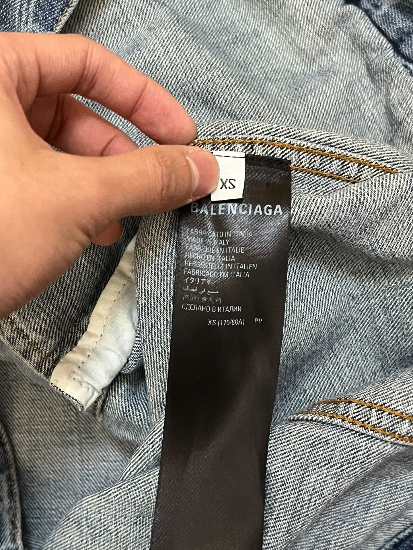 Balenciaga Balenciaga Retro Denim Blue Jacket XS Women Size XS / US 0-2 / IT 36-38 - 5 Thumbnail