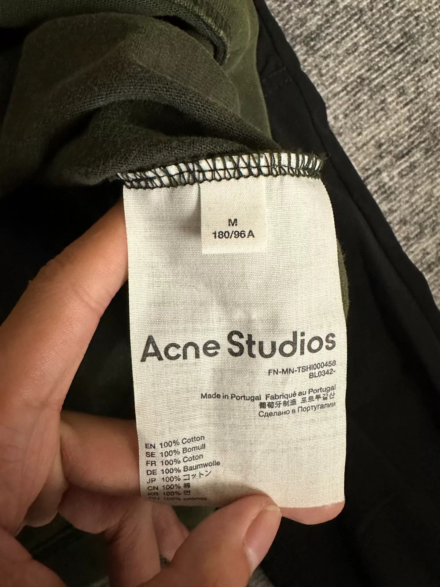 Acne Studios Acne Studios Straight Green T-Shirt M Men Size US M / EU 48-50 / 2 - 4 Thumbnail