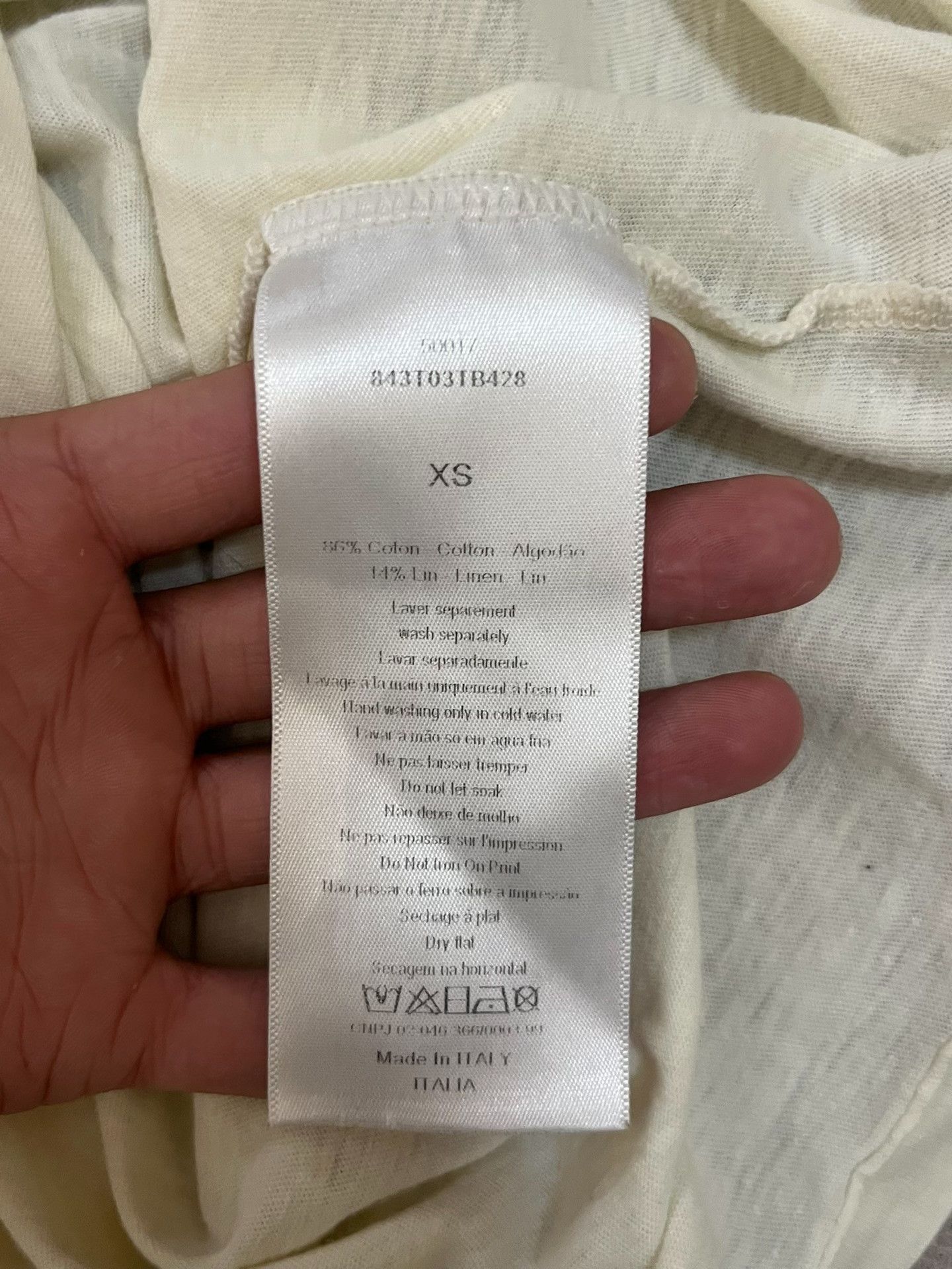Dior Dior Printed White T-Shirt XS Women Size XS / US 0-2 / IT 36-38 - 4 Thumbnail