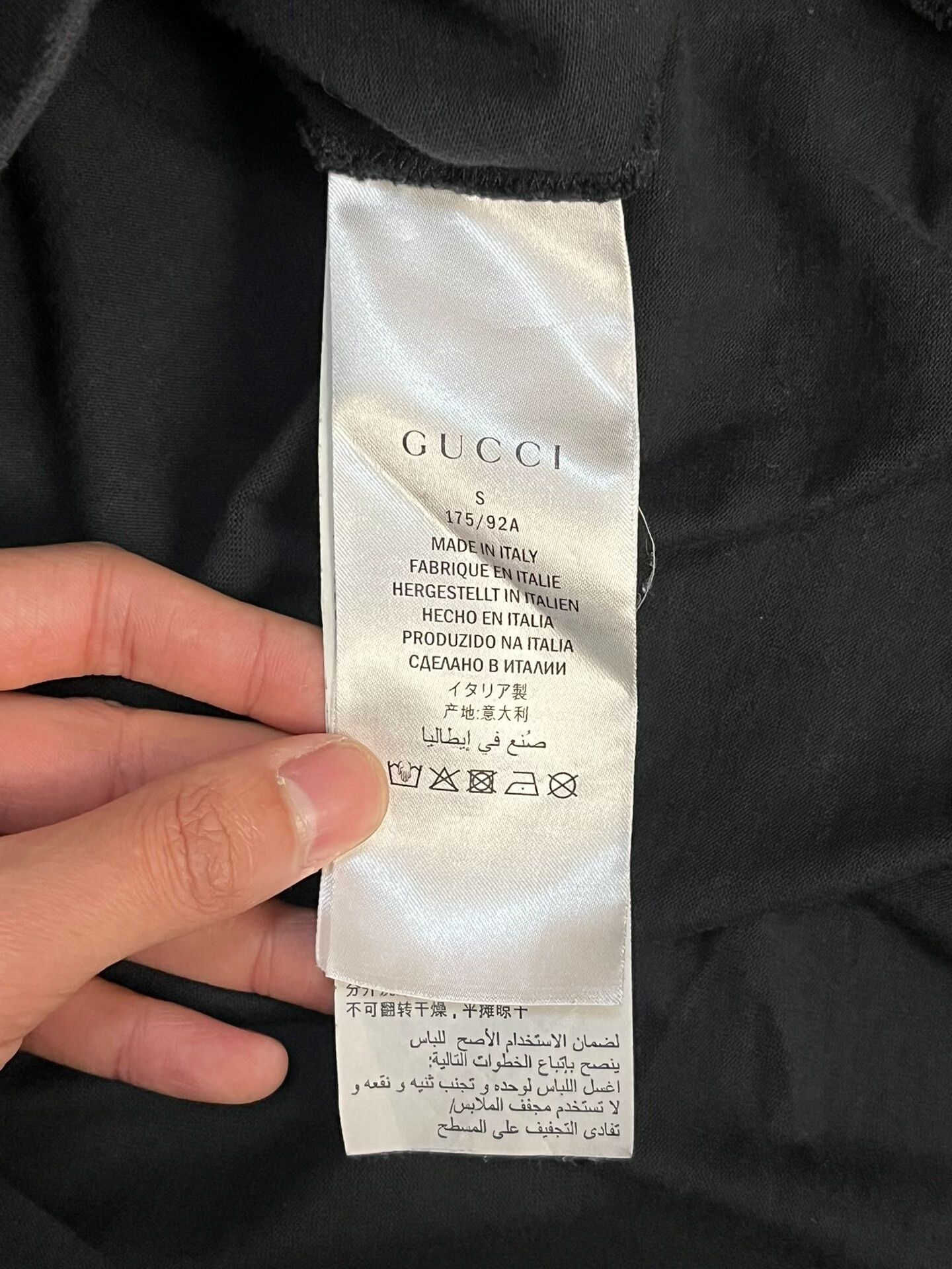 Gucci Gucci Printed Black T-Shirt S Men Size US S / EU 44-46 / 1 - 4 Thumbnail