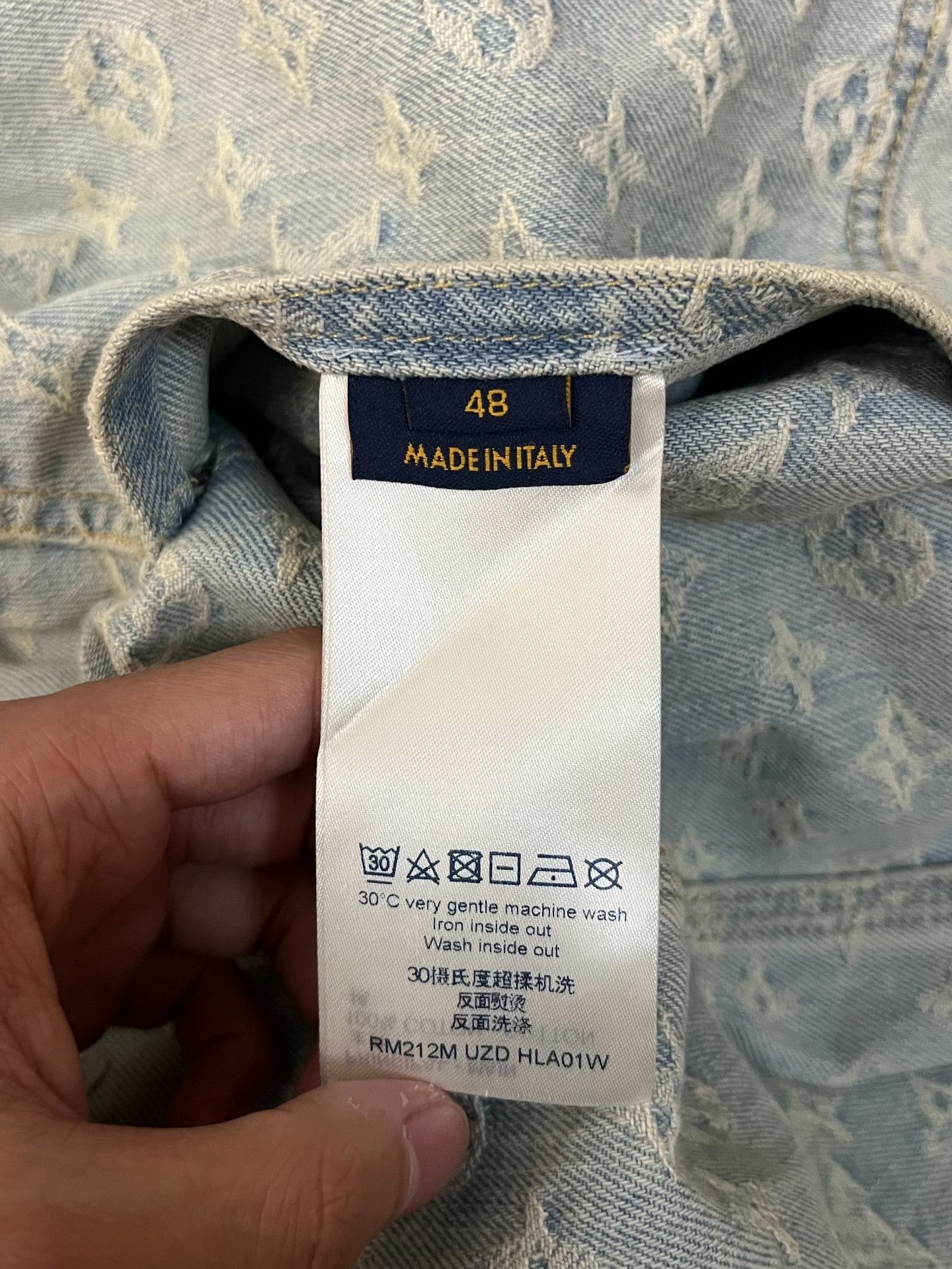 Louis Vuitton Louis Vuitton Denim Embroidered Light Jacket 48 Men Size US XL / EU 56 / 4 - 4 Thumbnail