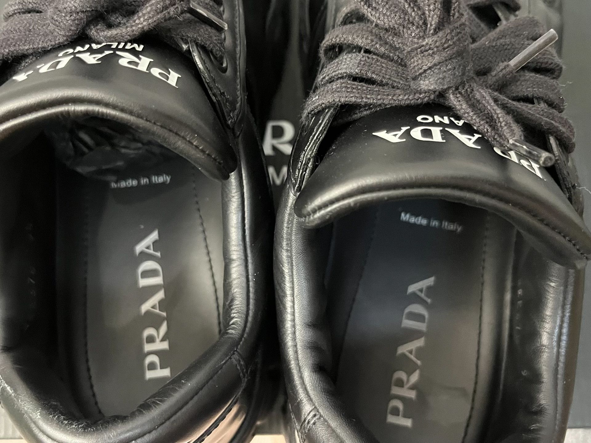 Prada Prada Leather Black Lowtop Sneakers 9 Men Size US 9 / EU 42 - 4 Thumbnail