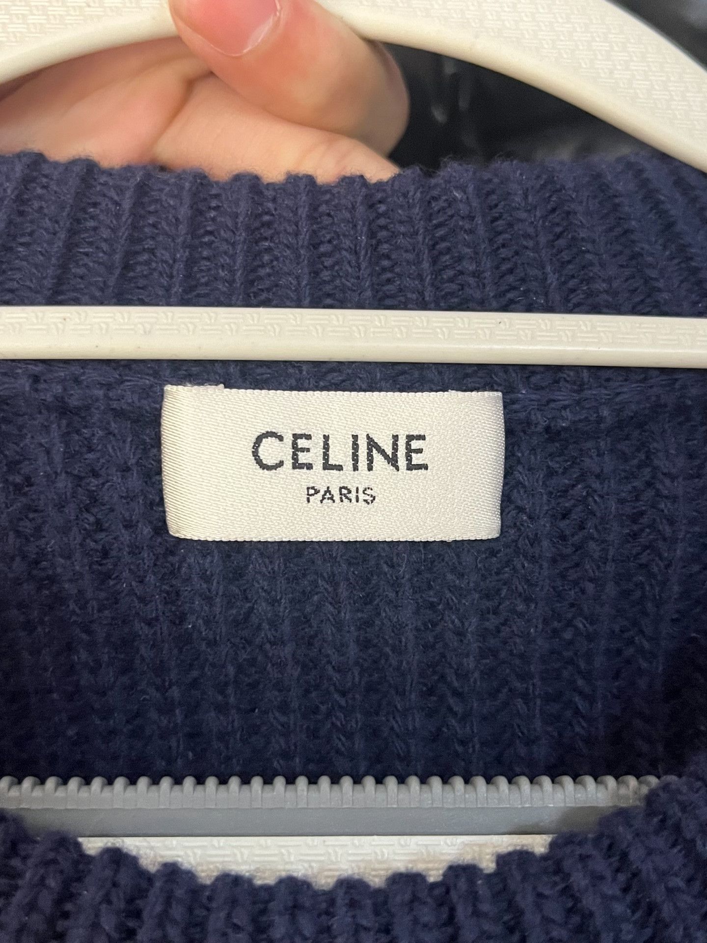 Celine Celine Drop-Shoulder Blue Sweater XS Women Size XS / US 0-2 / IT 36-38 - 3 Thumbnail