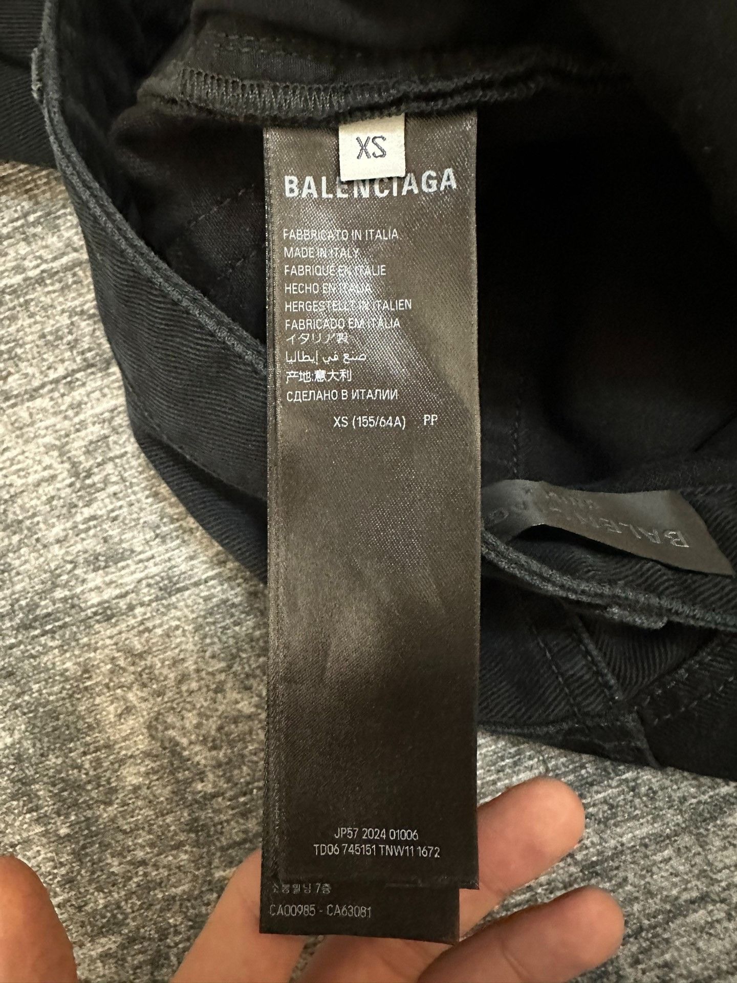 Balenciaga Balenciaga Distressed Black Denim Jeans XS Men Size US 28 / EU 44 - 5 Thumbnail