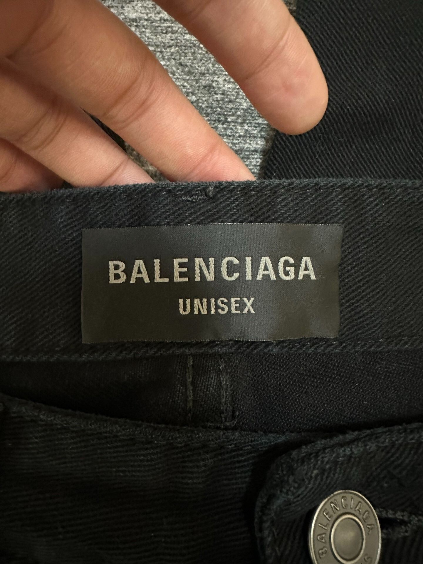 Balenciaga Balenciaga Distressed Black Denim Jeans XS Men Size US 28 / EU 44 - 4 Thumbnail