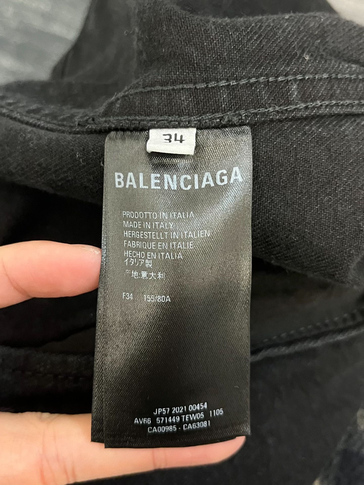 Balenciaga Balenciaga Retro Denim Black Jacket 34 Women Size XS / US 0-2 / IT 36-38 - 4 Thumbnail