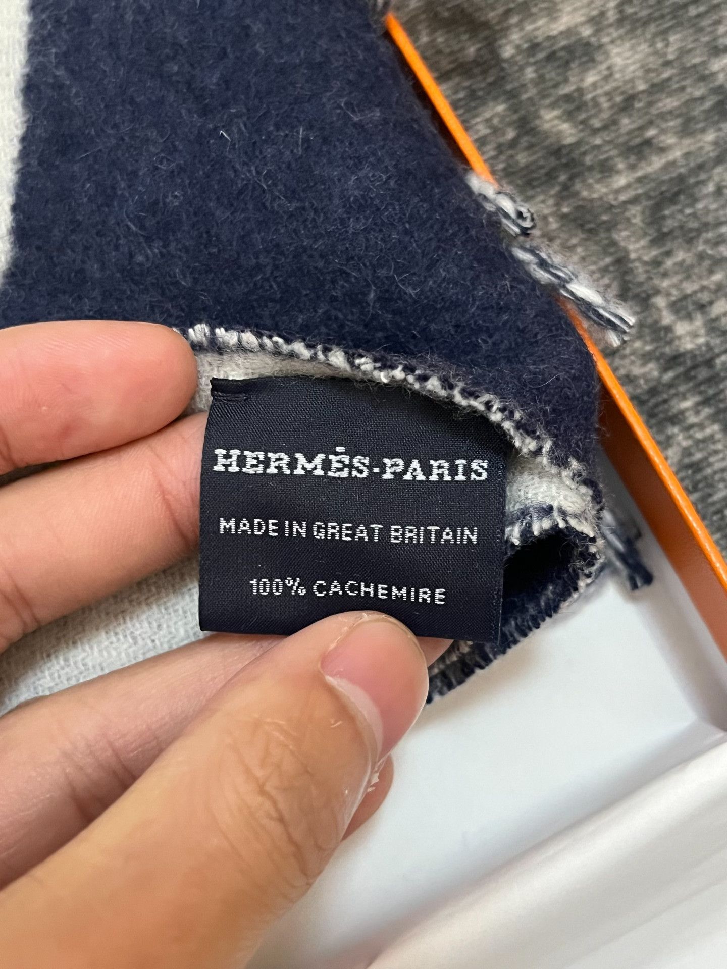 Hermes Hermes Blue Scarf 30 Men Size ONE SIZE - 2 Thumbnail