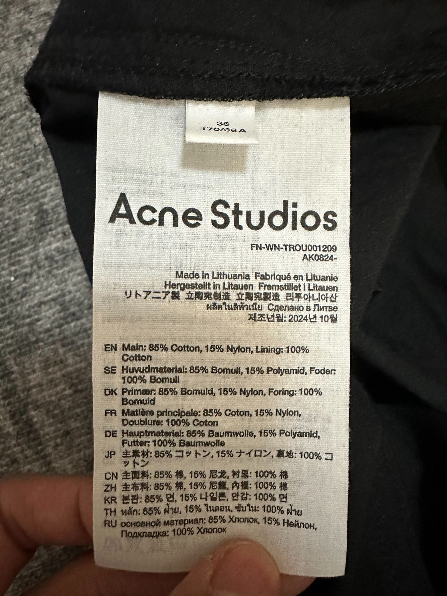Acne Studios Acne Studios Casual Embroidered Black Pants 36 Women Size 36" / US 14 / IT 50 - 5 Thumbnail