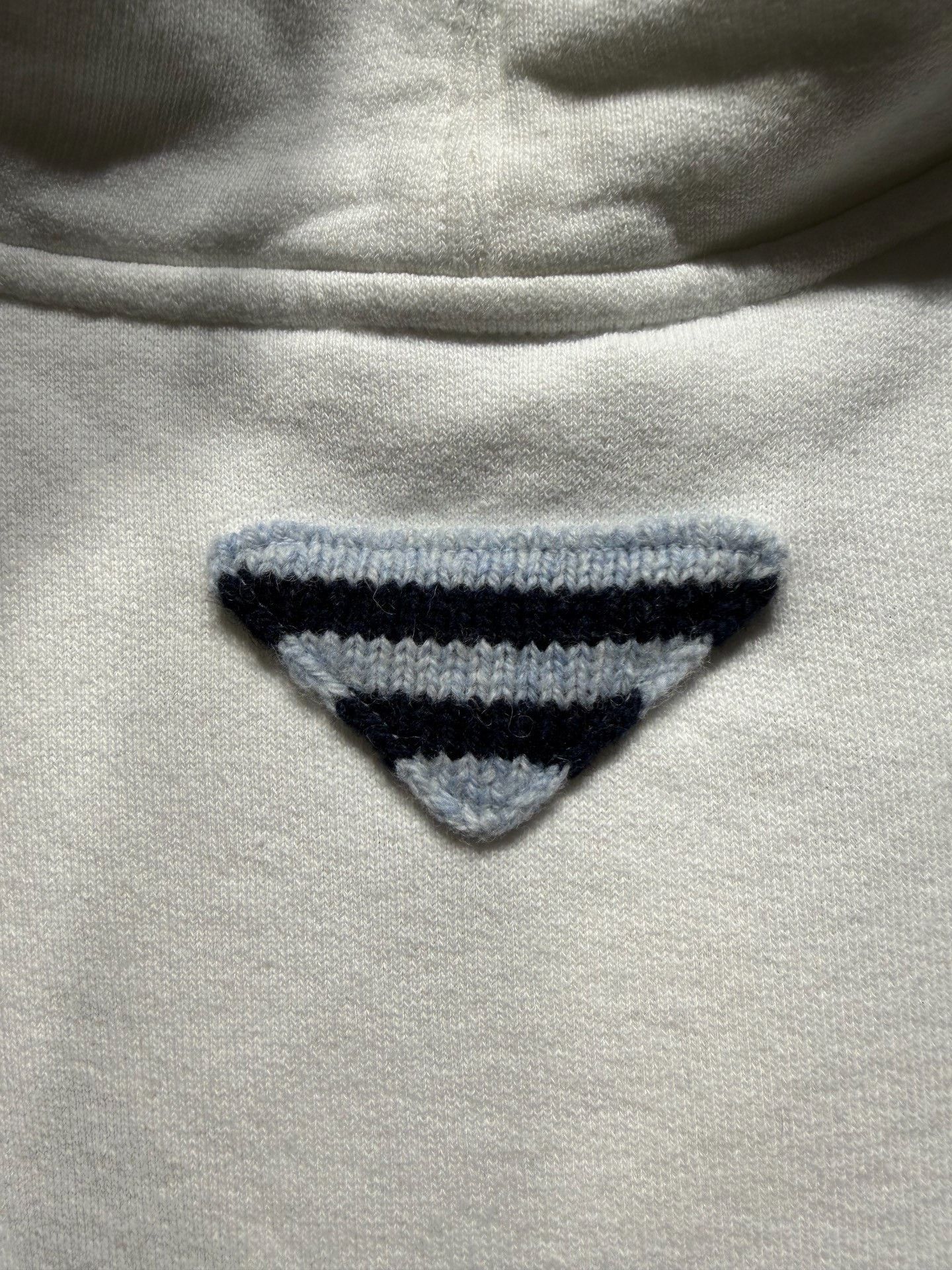 Prada Prada Fleece Cotton White Hoodie L Men Size US L / EU 52-54 / 3 - 3 Thumbnail