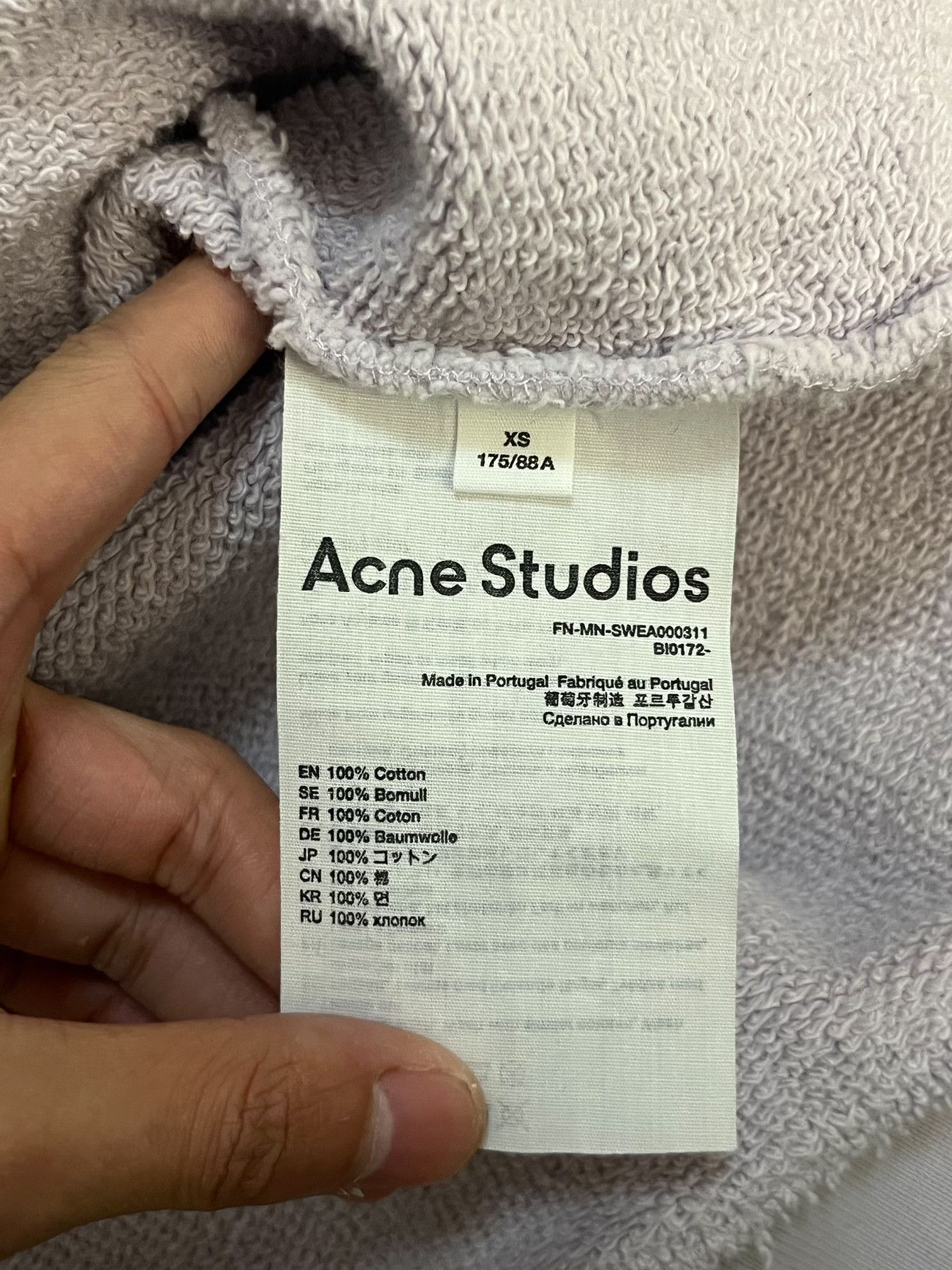 Acne Studios Acne Studios Casual Printed Purple Hoodie XS Women Size XS / US 0-2 / IT 36-38 - 4 Thumbnail