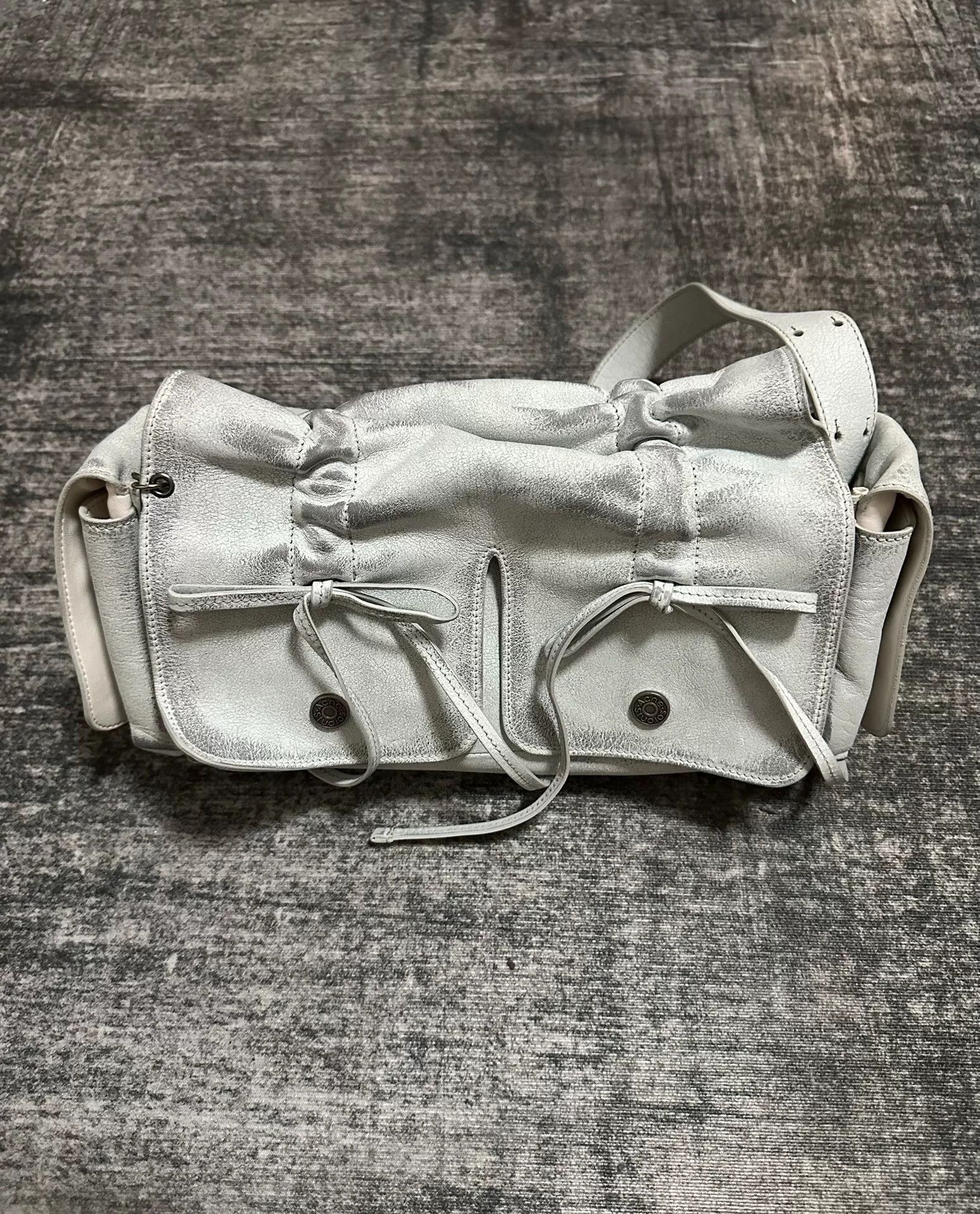 Acne Studios Acne Studios Leather White Shoulder Bag 36 Women Size ONE SIZE - 2 Thumbnail