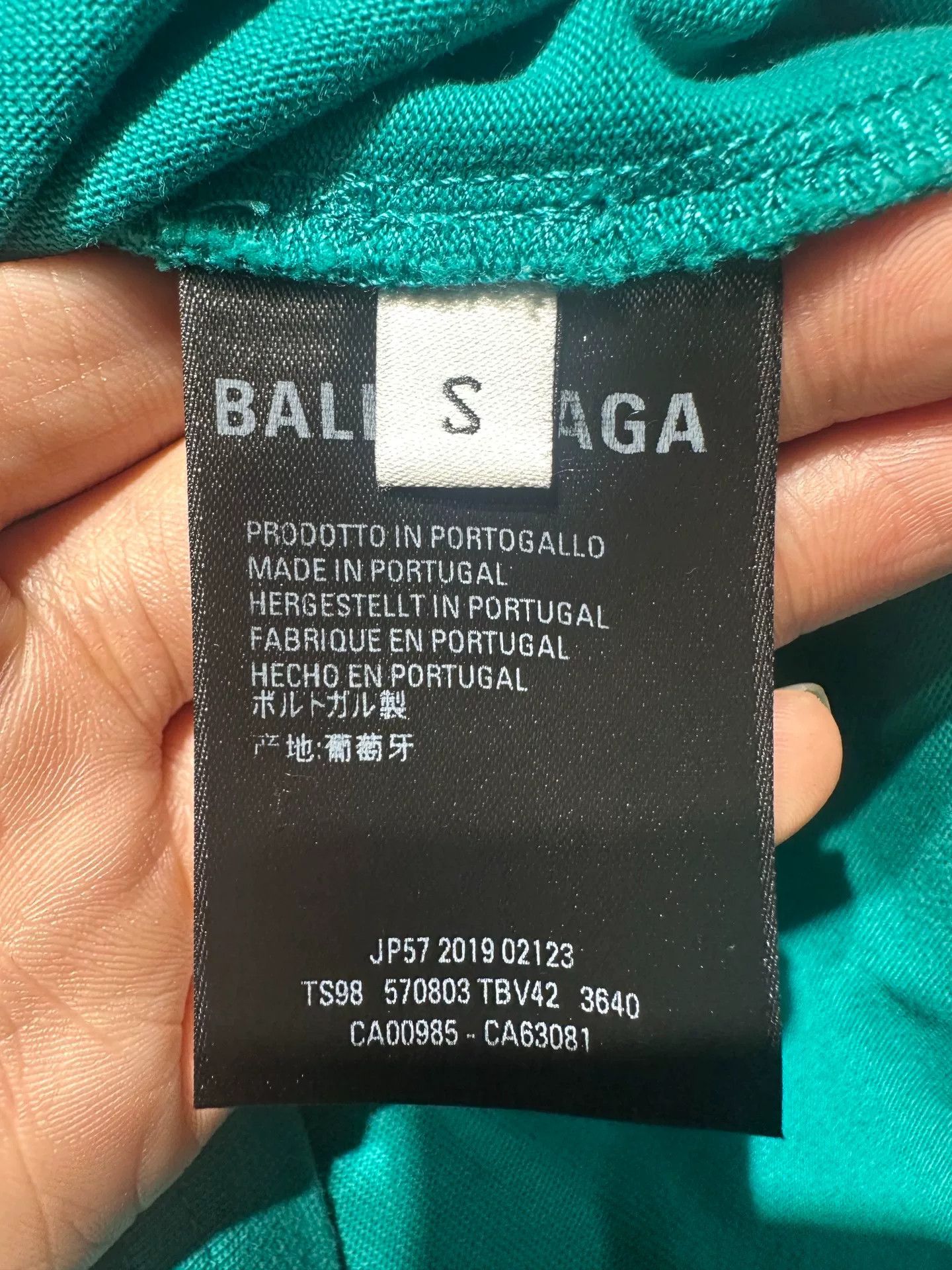 Balenciaga Balenciaga Retro Printed Green T-Shirt S Men Size US S / EU 44-46 / 1 - 4 Thumbnail