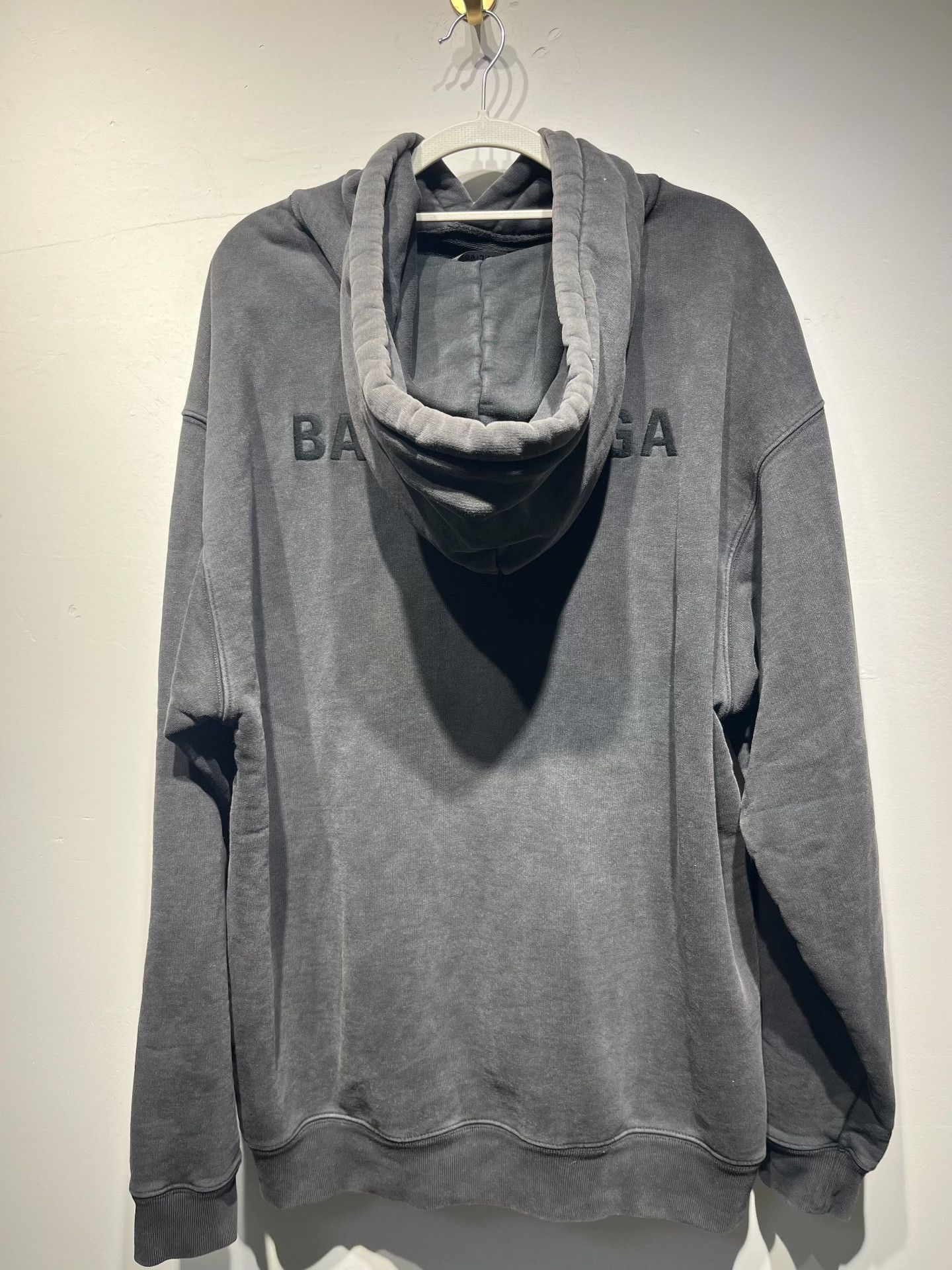 Balenciaga Balenciaga Retro Embroidered Gray Hoodie M Women Size M / US 6-8 / IT 42-44 - 2 Thumbnail