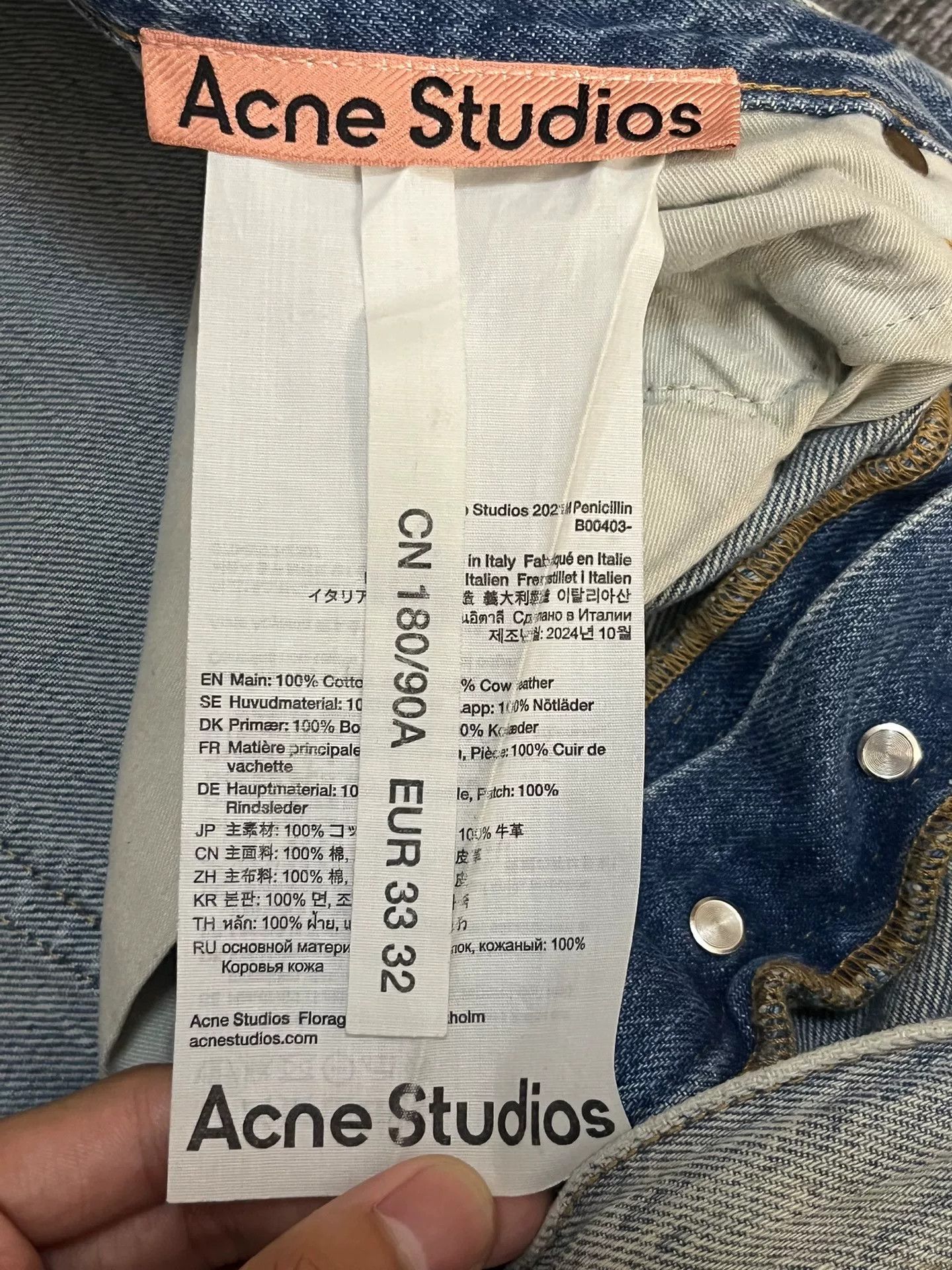 Acne Studios Acne Studios Denim Blue Denim Jeans M Men Size US 32 / EU 48 - 2 Thumbnail