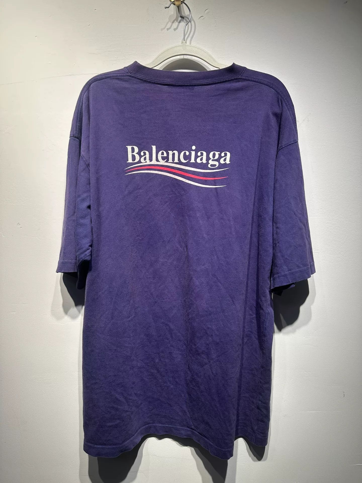 Balenciaga Balenciaga Retro Printed Blue T-Shirt M Men Size US M / EU 48-50 / 2 - 2 Thumbnail