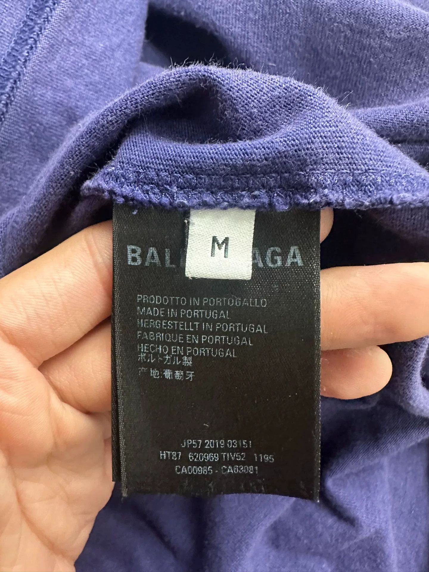 Balenciaga Balenciaga Retro Printed Blue T-Shirt M Men Size US M / EU 48-50 / 2 - 3 Thumbnail