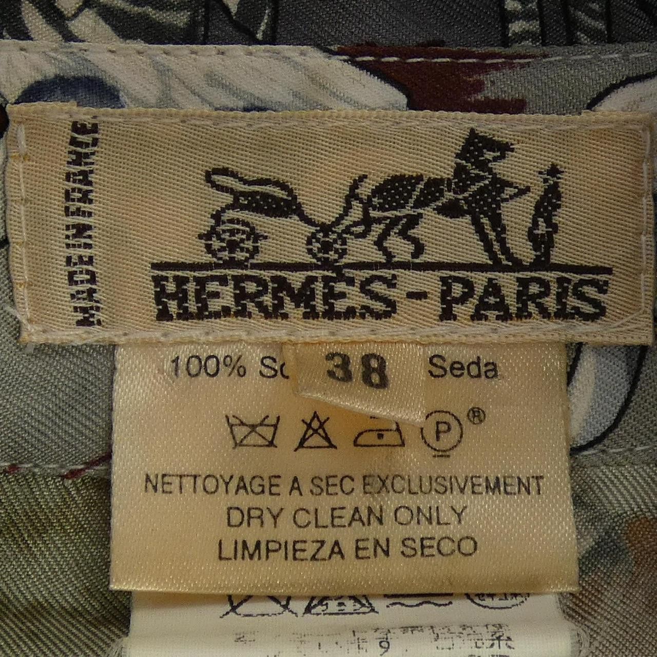 Hermes Hermes Hermes TANZANIA Silk Shirt Textile Tops DUTY FREE for USA Size ONE SIZE - 4 Thumbnail