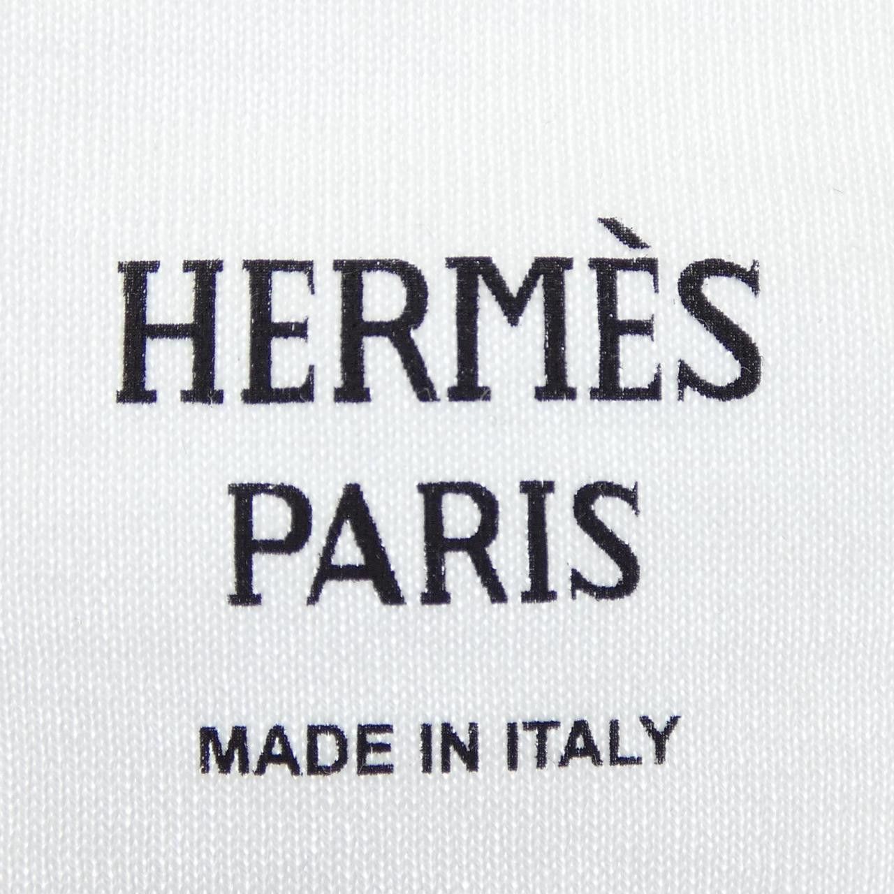 Hermes Hermes Hermes CHEVRON Cartouche Cotton TShirt Textile T-Shirts DUTY FREE for USA Size ONE SIZE - 4 Thumbnail
