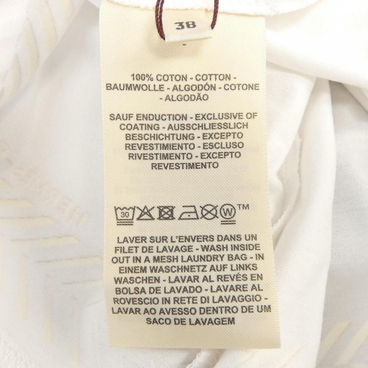 Hermes Hermes Hermes CHEVRON Cartouche Cotton TShirt Textile T-Shirts DUTY FREE for USA Size ONE SIZE - 3 Thumbnail